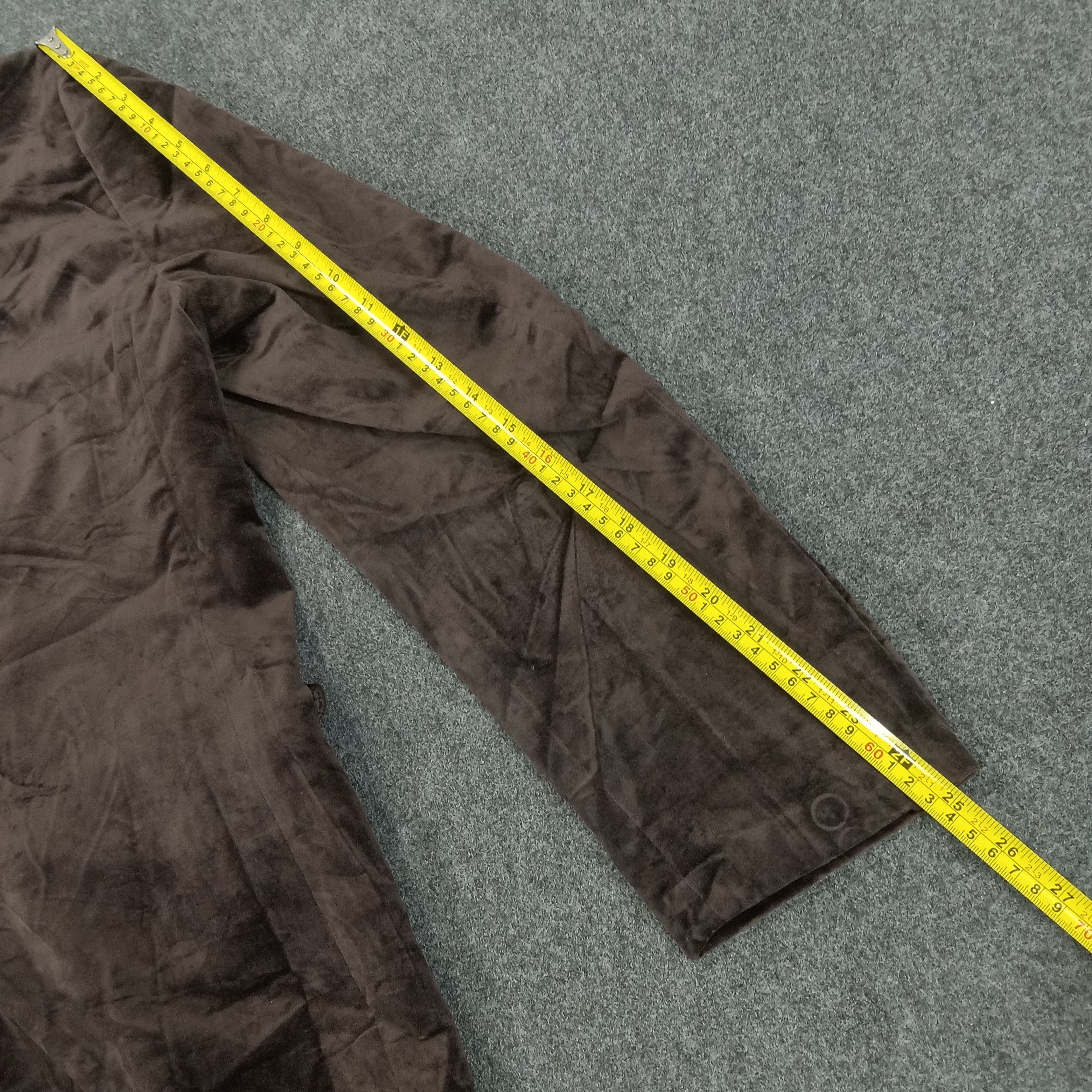 Japanese Brand × Vintage × Yohji Yamamoto Yohji Yamamoto Japanese Designer Fleece Blazers Size 38R - 7 Thumbnail