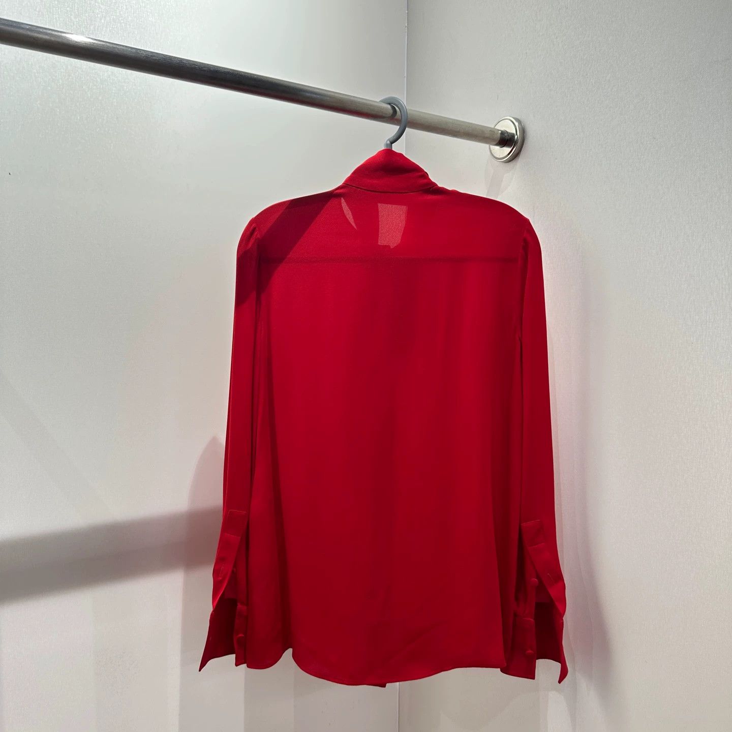 Valentino Valentino feb311 Tie-detail Longsleeve Silk Shirt 36 Size XS / US 0-2 / IT 36-38 - 2 Thumbnail