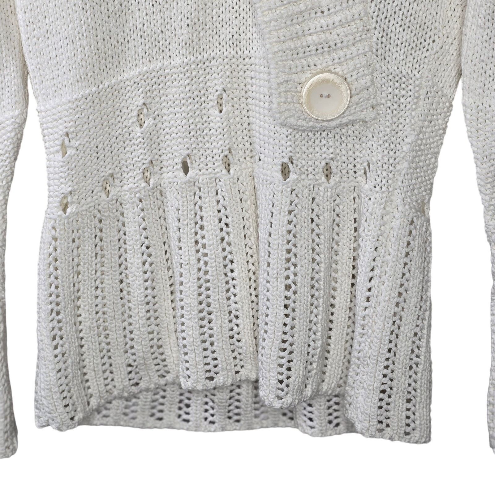 Other Gina Mantelli For OtreerrE Made in Italy White Sweater Small Size S / US 4 / IT 40 - 5 Thumbnail