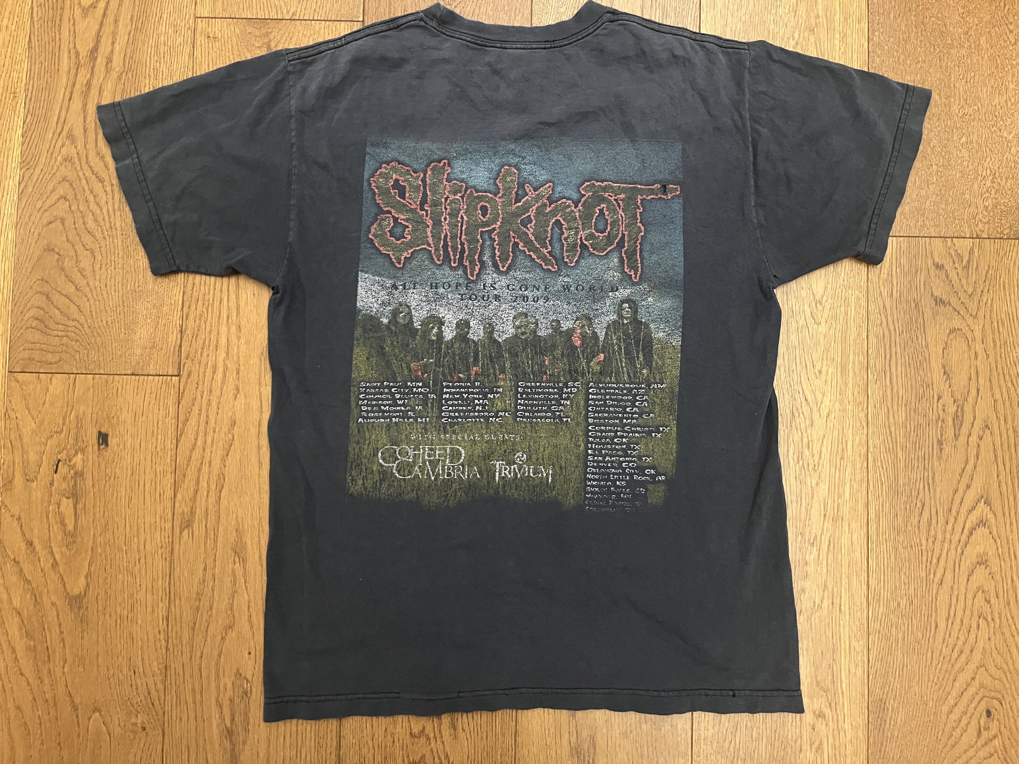 Vintage 2009 Slipknot All Hope Is Gone Tour Shirt Coheed Trivium Size US M / EU 48-50 / 2 - 5 Thumbnail
