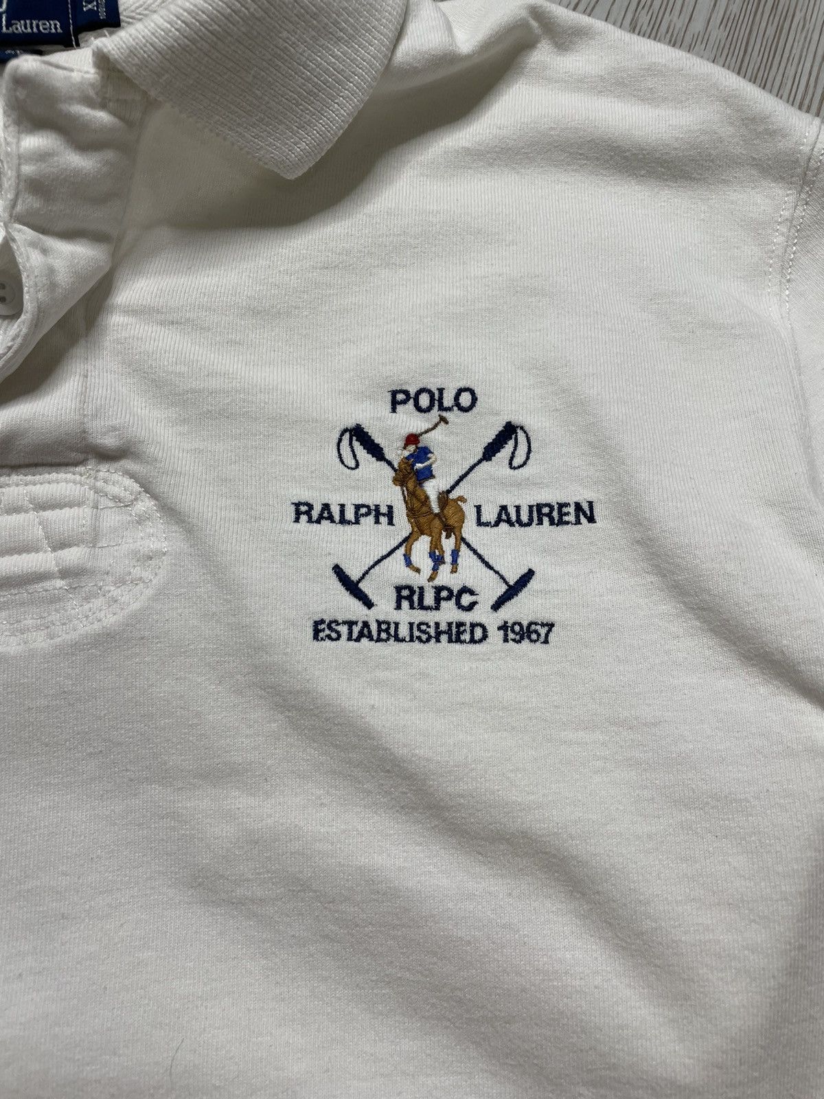 Polo Ralph Lauren Vintage Polo Ralph Lauren RLPC Big Logo Rugby Shirt Size US XL / EU 56 / 4 - 8 Thumbnail