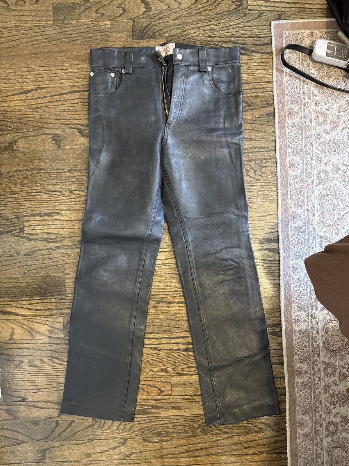 Vintage RARE Vintage Y’2 Riding Monster Leather Pants Size US 28 / EU 44 - 9 Thumbnail