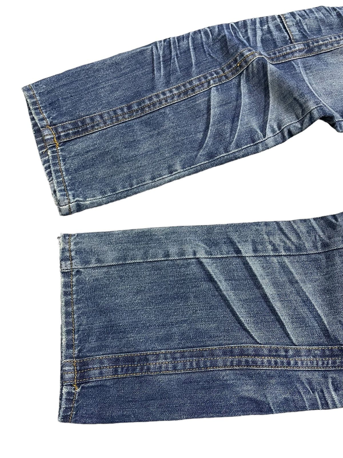 GOSTAR DE FUGA Vintage Soda Slanted Flat Seam 3D Claw Mark Loose Jeans Size US 31 - 10 Thumbnail