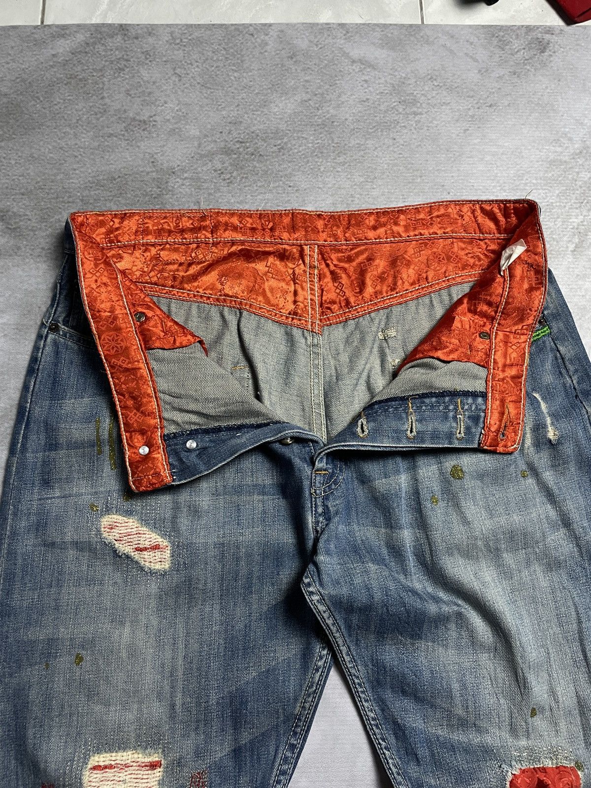 CLOT × Levi's Clot X Levi’s 501 Crash Patch Denim Pants Size US 36 / EU 52 - 14 Thumbnail