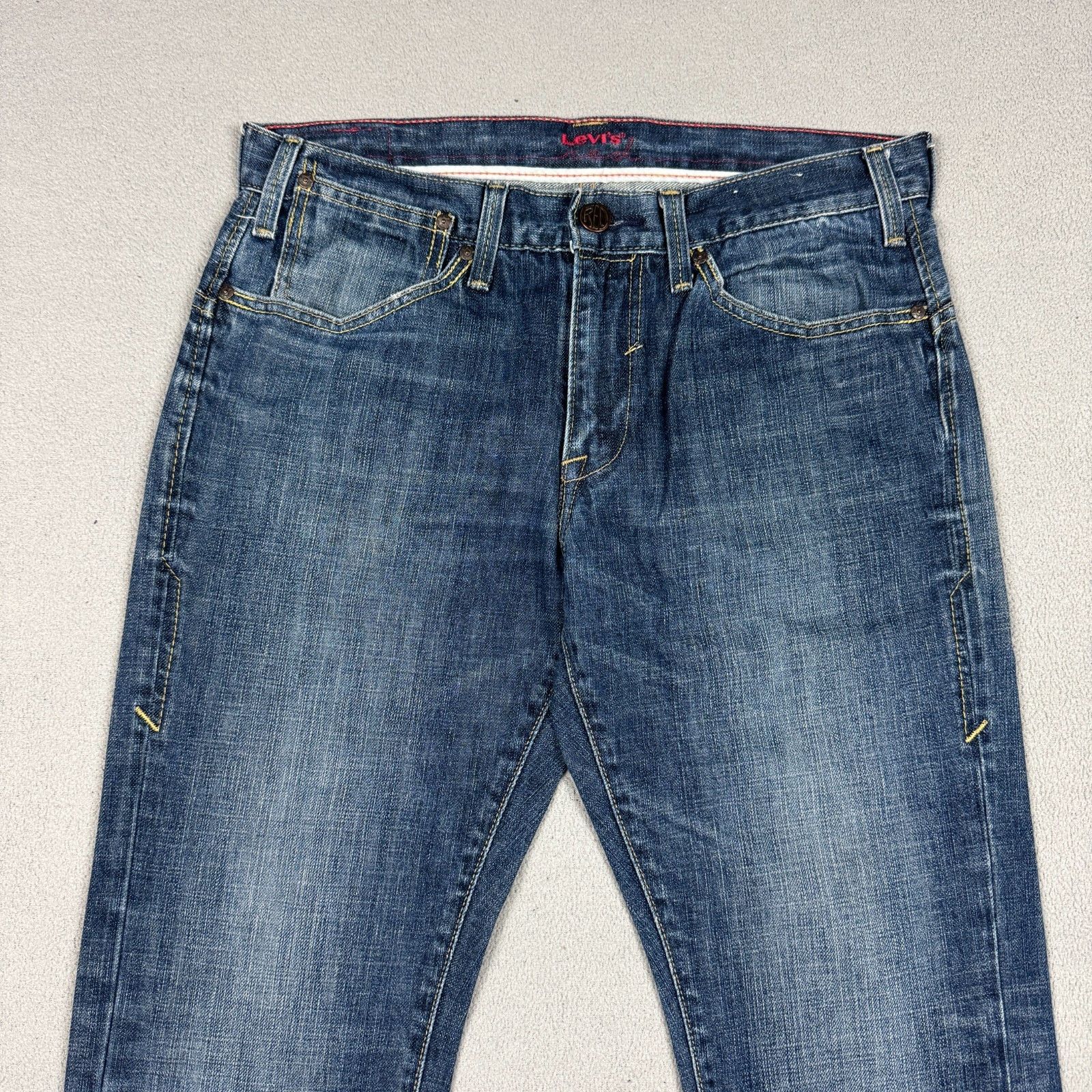 Levi's Vintage Clothing VTG Levi's RED Jeans W34 L30 Bootcut Distressed Indigo Denim Size US 34 / EU 50 - 4 Thumbnail