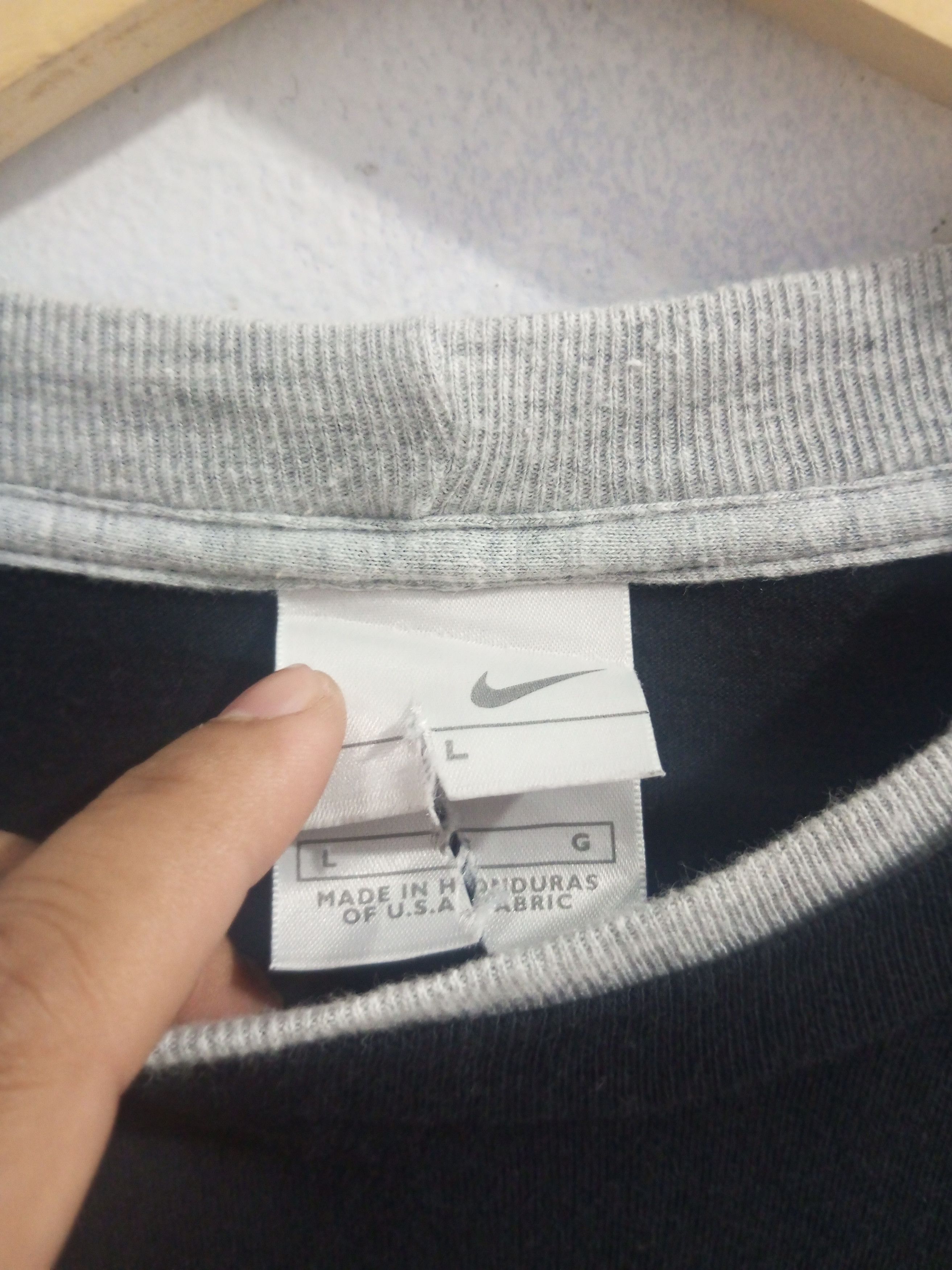 Nike × Vintage Vintage y2k nike double layer long sleeve tshirt Size US L / EU 52-54 / 3 - 13 Thumbnail