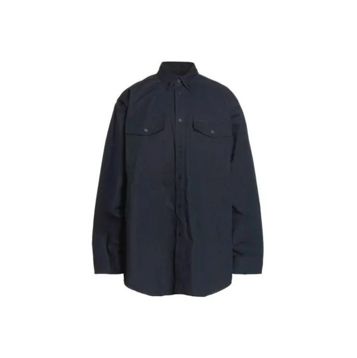 Balenciaga Balenciaga Black Long Sleeve Button-Up Shirt Size US XXS / EU 40 - 1 Thumbnail
