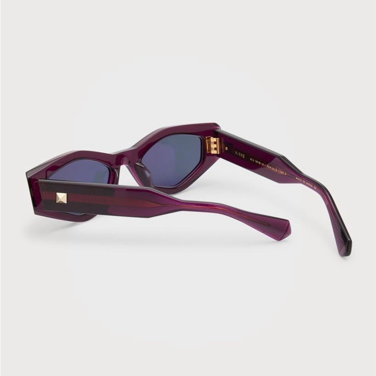 Valentino New! Valentino VLS 101B Purple Geometric Sunglasses Size ONE SIZE - 5 Thumbnail