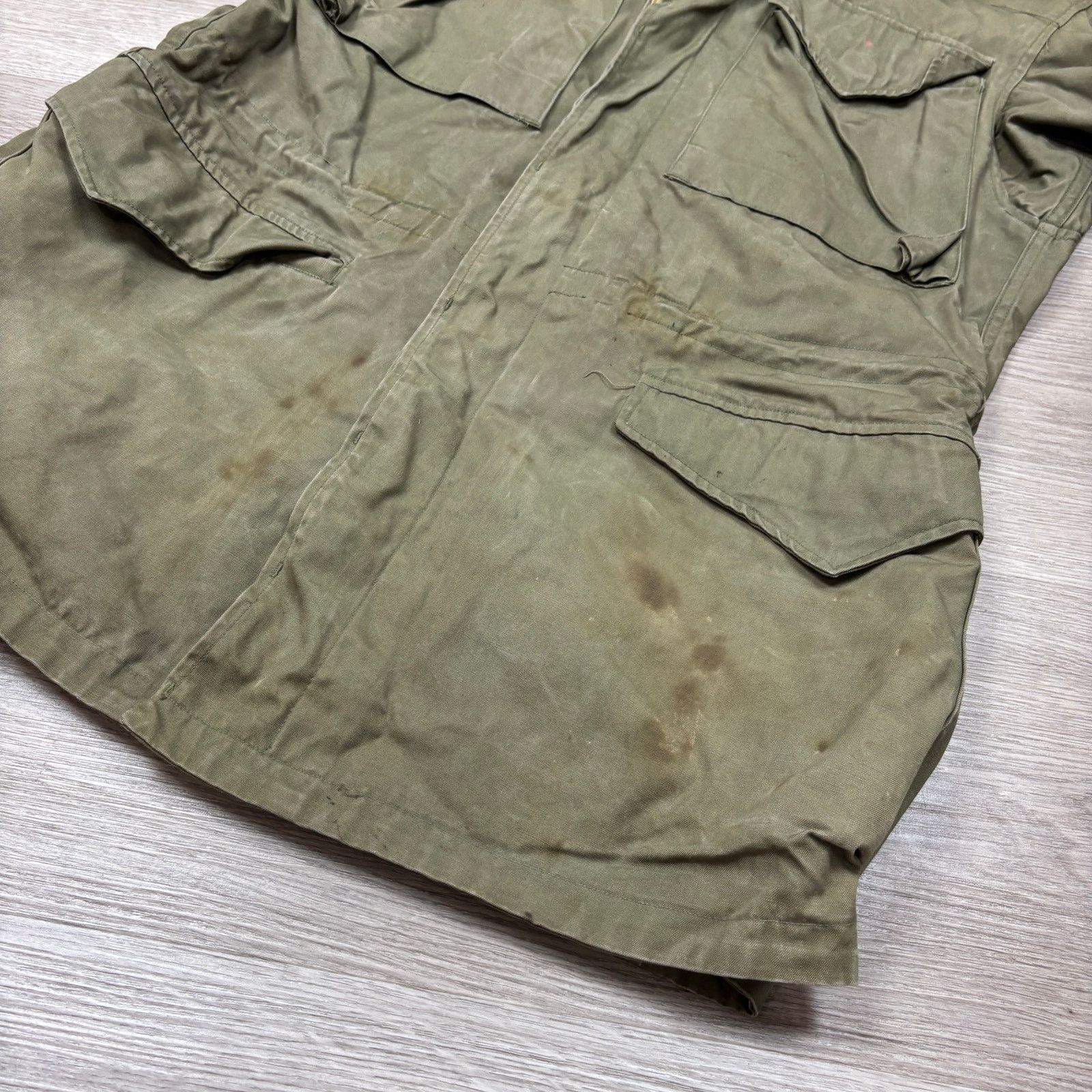 Vintage True Vintage 40s WWII M-1943 Army Field Jacket Men's 42 L Size US L / EU 52-54 / 3 - 8 Thumbnail
