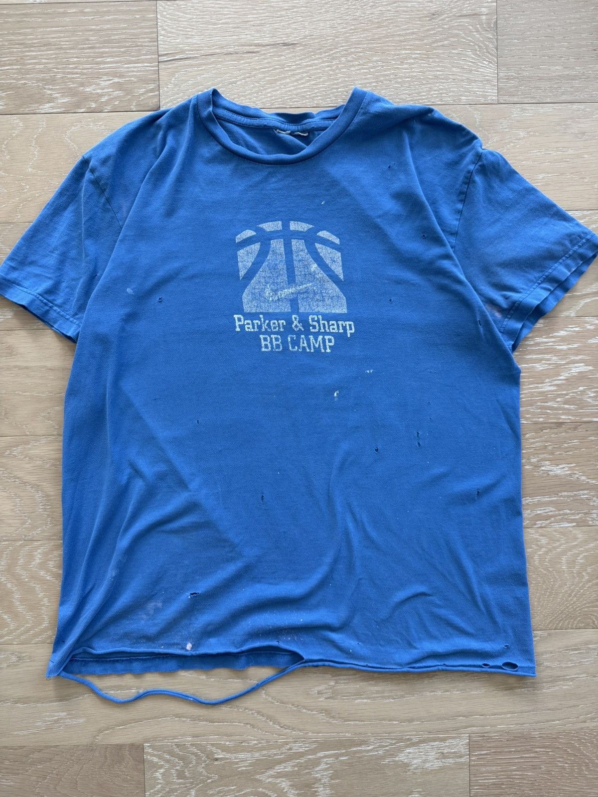 Nike Distressed Nike Basketball Camp grunge Y2K Size US L / EU 52-54 / 3 - 1 Thumbnail