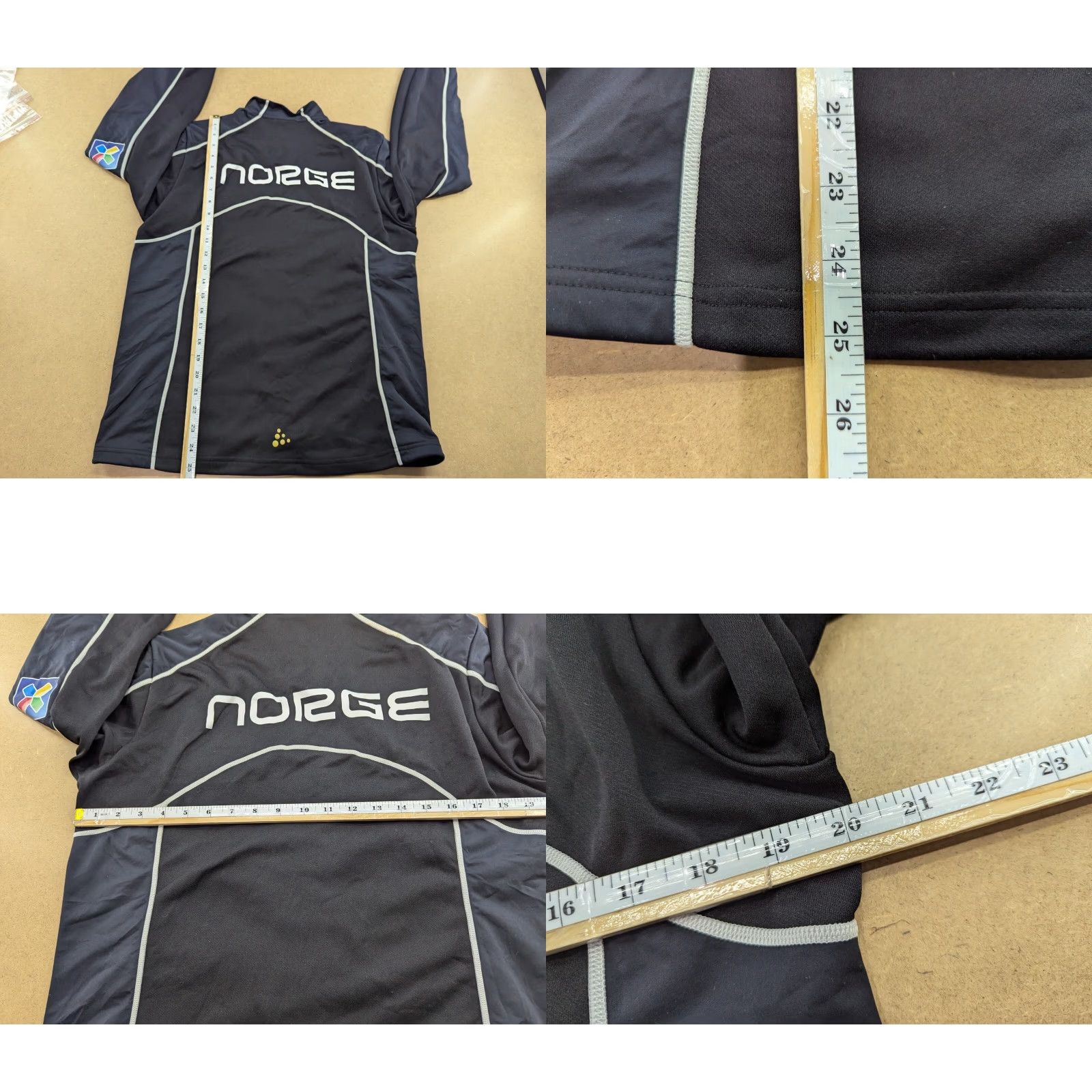 Vintage CRAFT Norway Ski Team Mens Medium Jacket Full Zip Cross Country Softshell Jacket casual Activewear Mens Black 90s? Size US M / EU 48-50 / 2 - 9 Thumbnail