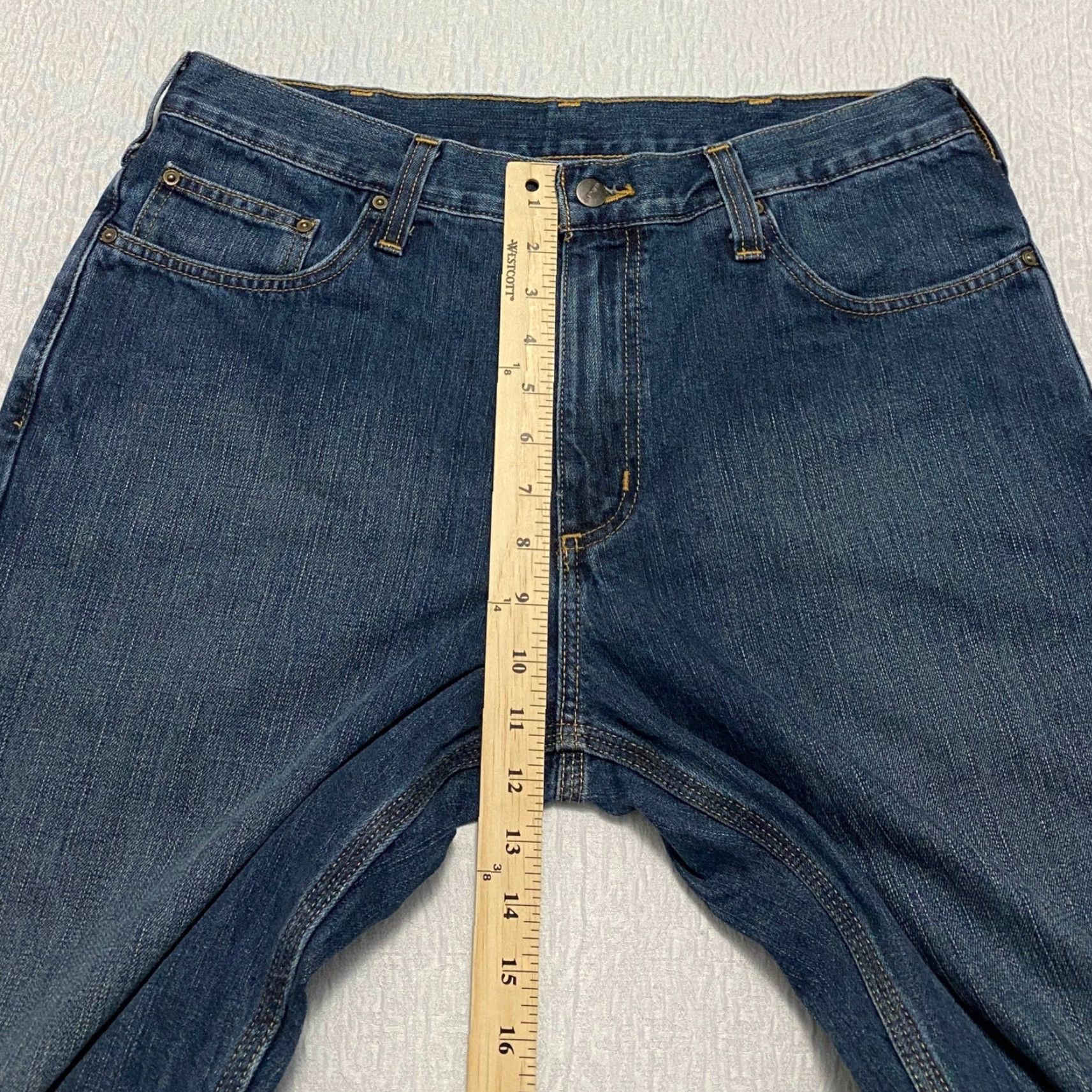 Carhartt Carhartt Jeans 101483-968 Men's Relaxed Fit Blue 36×30 Straight Size US 36 / EU 52 - 6 Thumbnail
