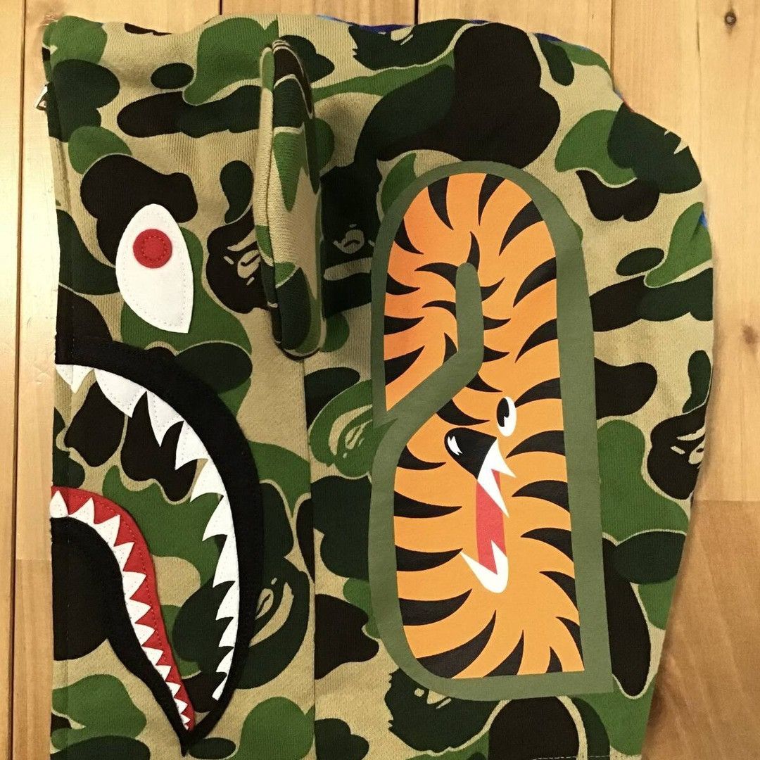 Bape BAPE × Mika Ninagawa BE@R Shark full zip hoodie ABC camo Size US L / EU 52-54 / 3 - 5 Thumbnail