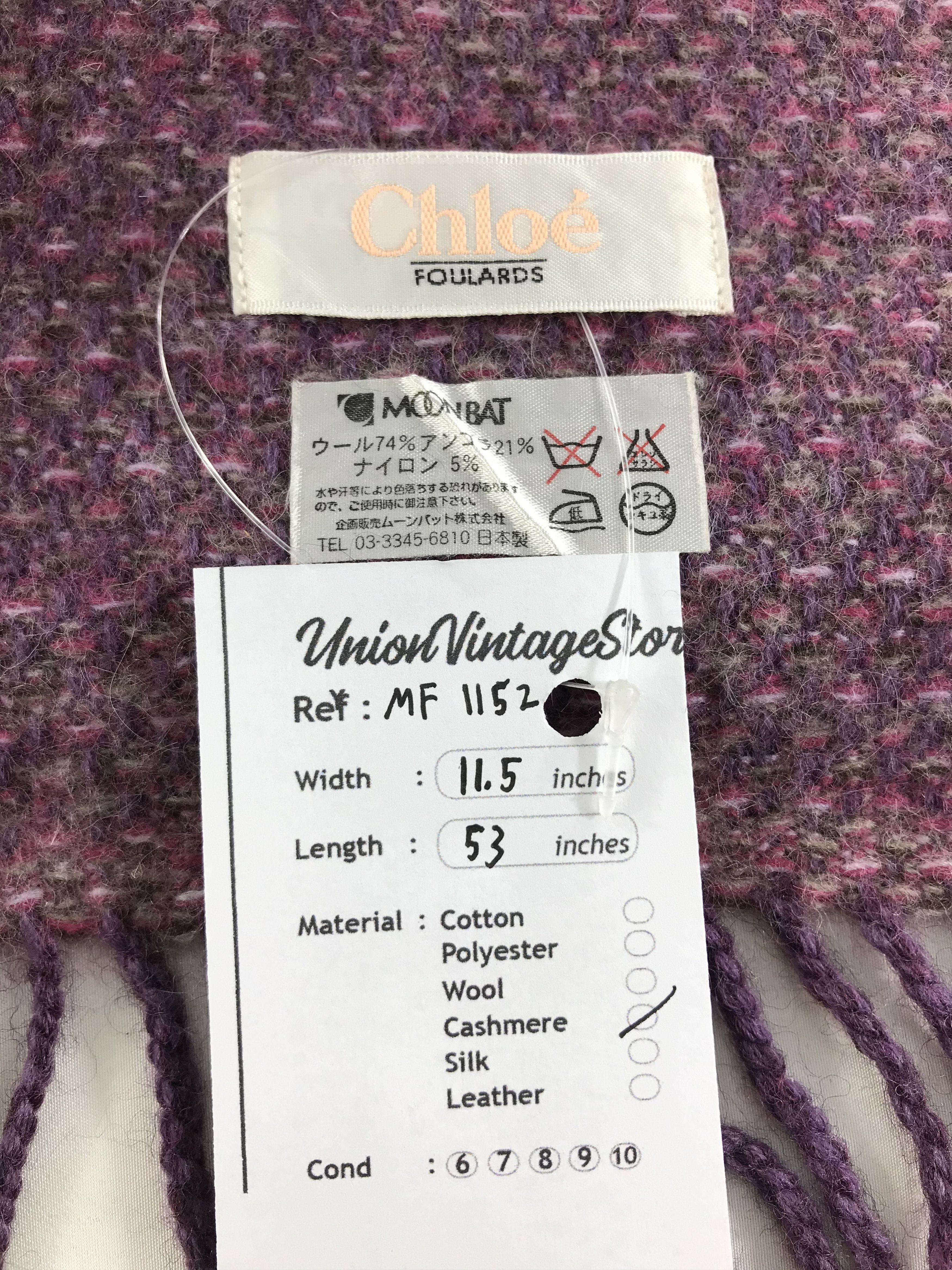 Chloe Vintage Chloe Scarf/Muffler/Neckwear MF1152 Size ONE SIZE - 4 Thumbnail