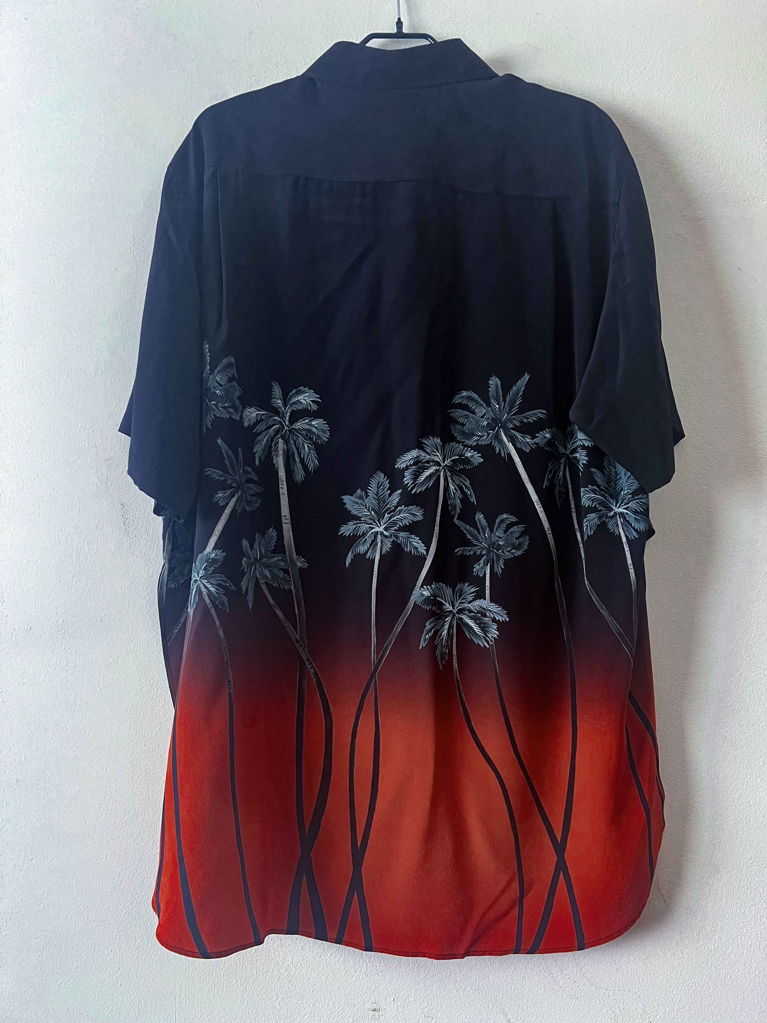 Celine Runway SS22 silk no viscosa palm shirt Size US M / EU 48-50 / 2 - 7 Thumbnail