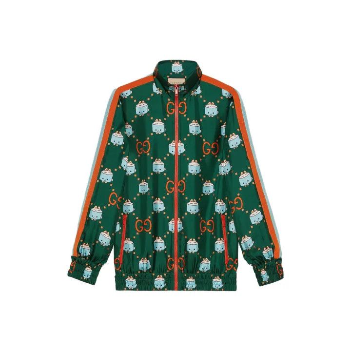 Gucci GUCCI Green Animal Print Long Sleeve Dress Size XS / US 0-2 / IT 36-38 - 1 Thumbnail