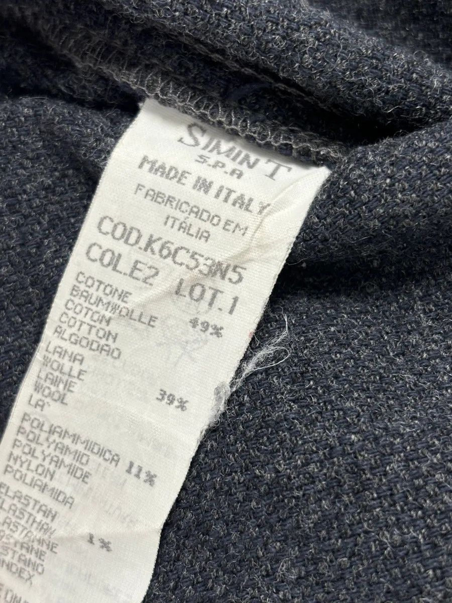 Armani 1990s Armani Dark Grey Minimalist Wool Blend Shirt Size US M / EU 48-50 / 2 - 11 Thumbnail