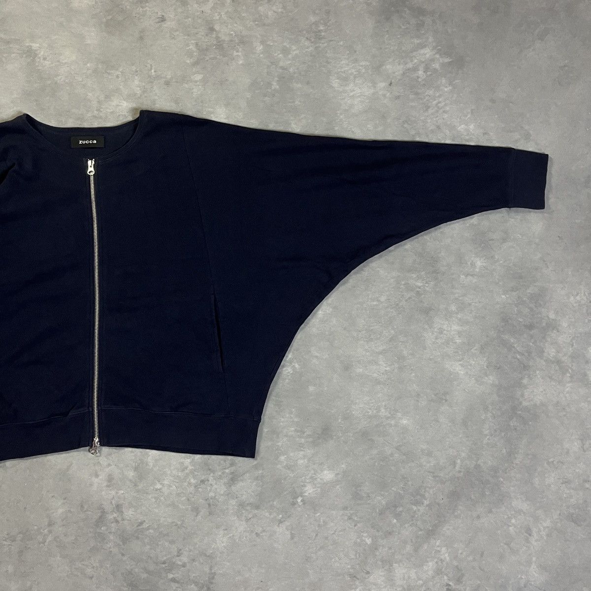 Zucca 2000s Zucca - Batwing Avant Garde Zip Crewneck Wide Sleeve Size US M / EU 48-50 / 2 - 3 Thumbnail