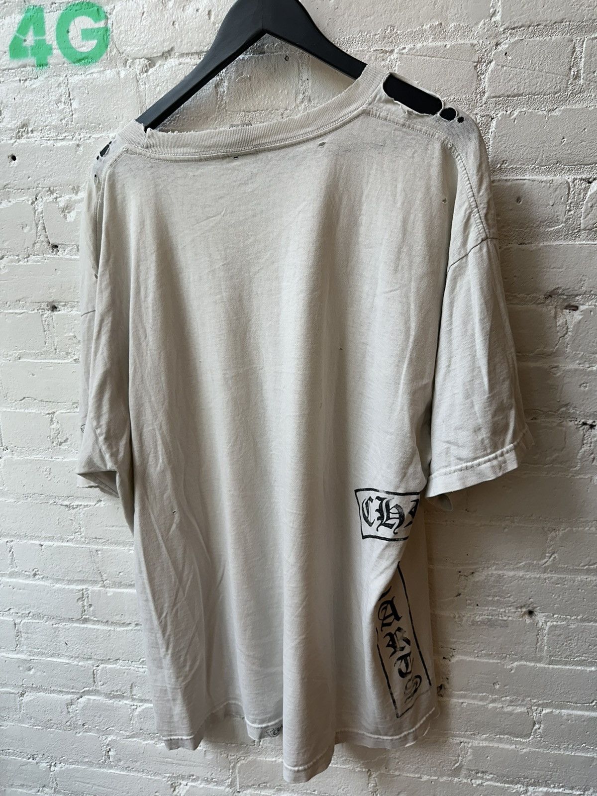 Chrome Hearts CHROME HEARTS 2XL THRASHED XXL SHIRT Size US XXL / EU 58 / 5 - 9 Thumbnail