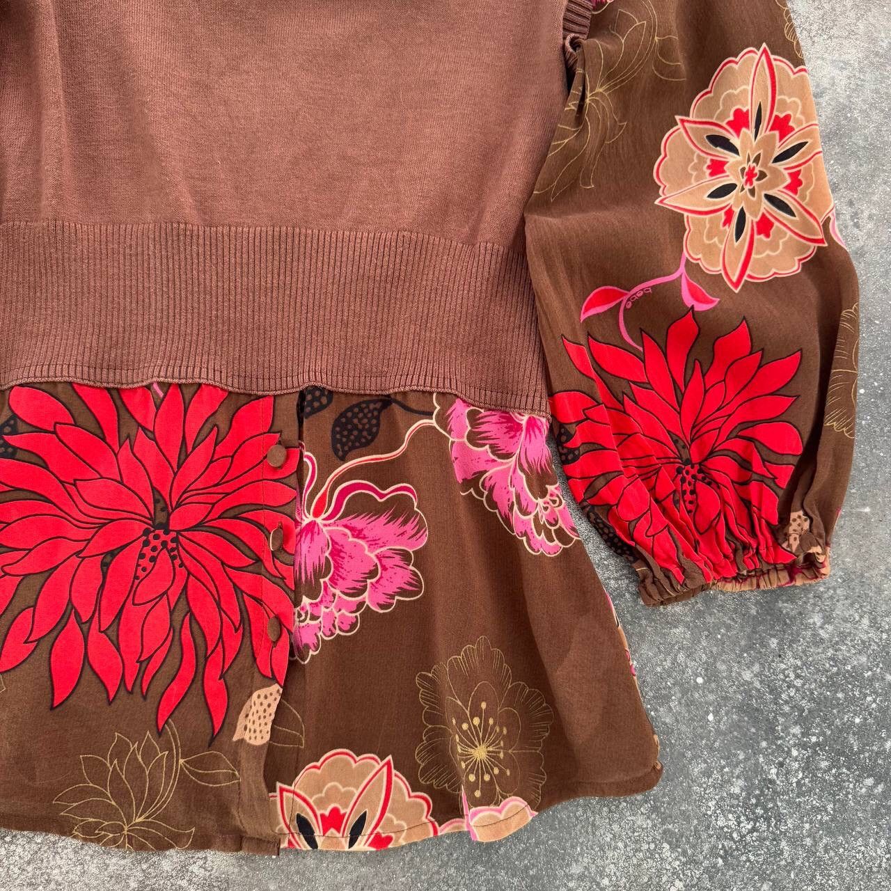 Bebe × Japanese Brand BEBE Y2K Havana Printed Long Sleeve Silk Top Size S / US 4 / IT 40 - 7 Thumbnail