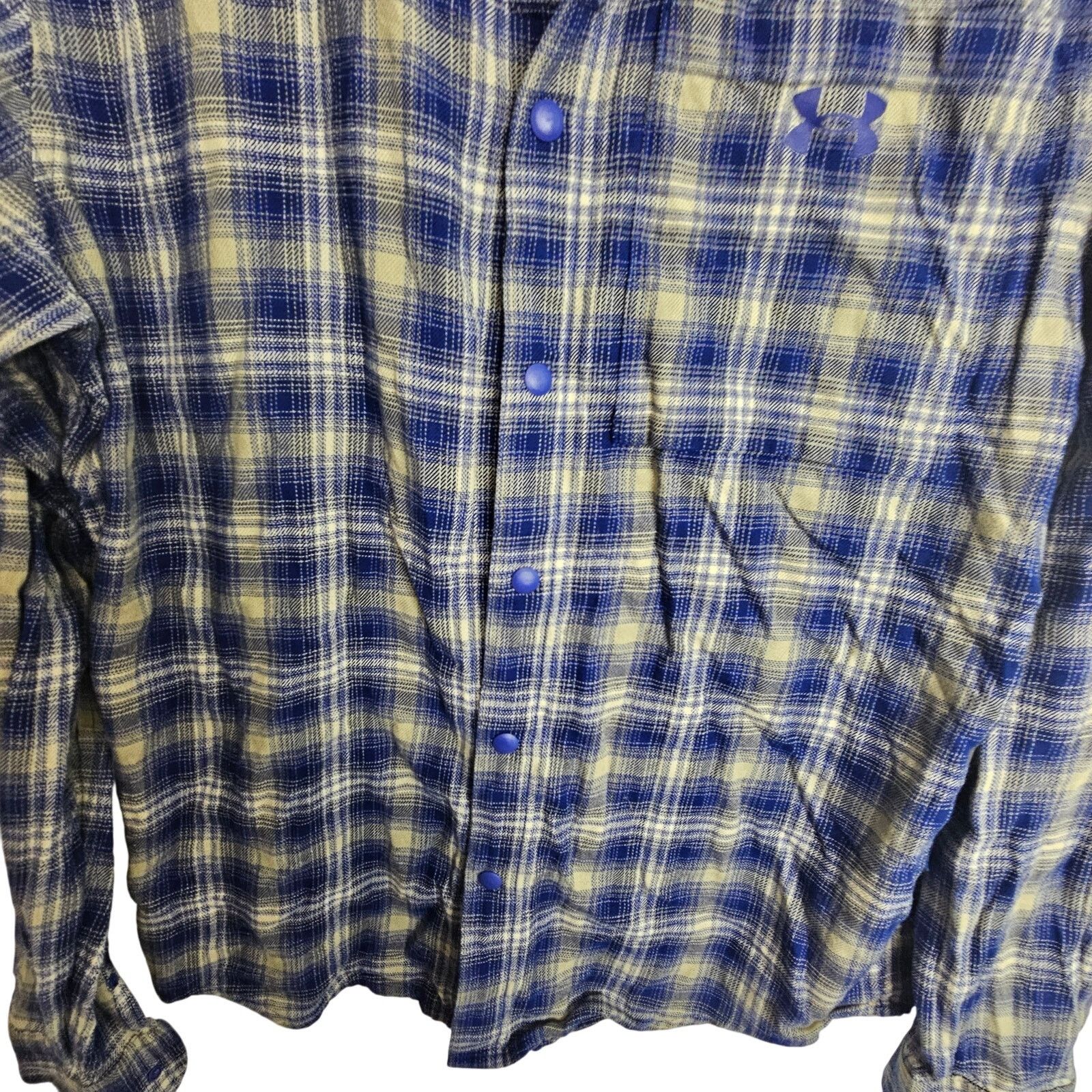 Under Armour Under Armour Mens Plaid Flannel Shirt Snap Up L Gorpcore Size US L / EU 52-54 / 3 - 3 Thumbnail