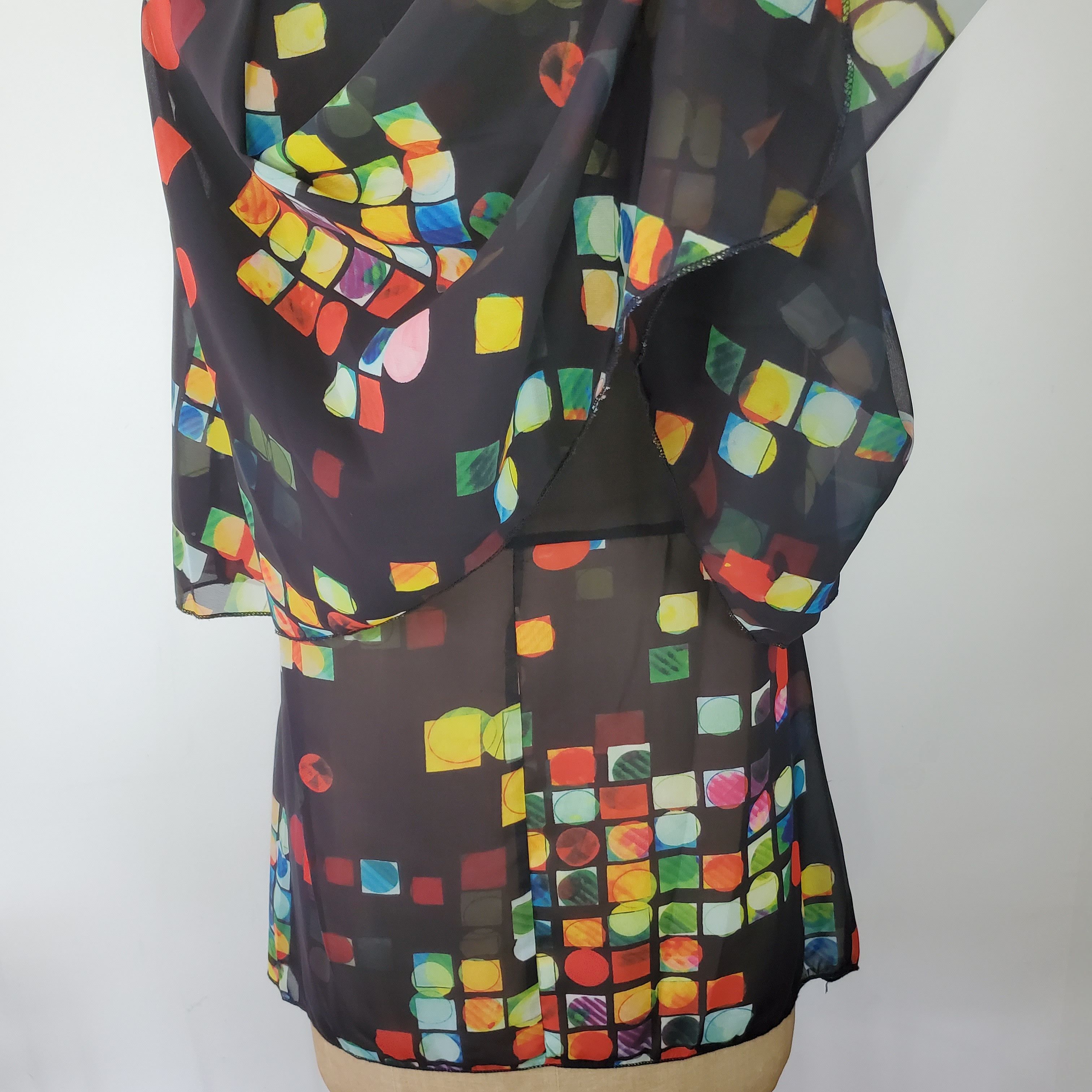 Other Fleur de Lis Size M Blouse Cold Shoulder Sleeveless Chiffon Size M / US 6-8 / IT 42-44 - 7 Thumbnail