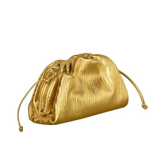 Bottega Veneta o1n1vont1124 Size: OS / Mini Pouch in Gold Size ONE SIZE - 1 Thumbnail