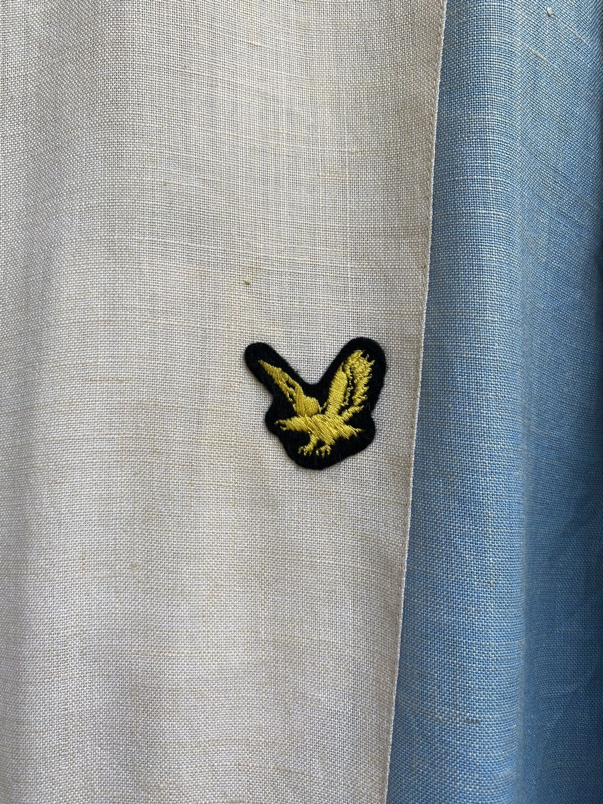 Lyle & Scott × Vintage 80s Lyle & Scott Colour Block Patch Jima Hemp Jacket Size US M / EU 48-50 / 2 - 6 Thumbnail
