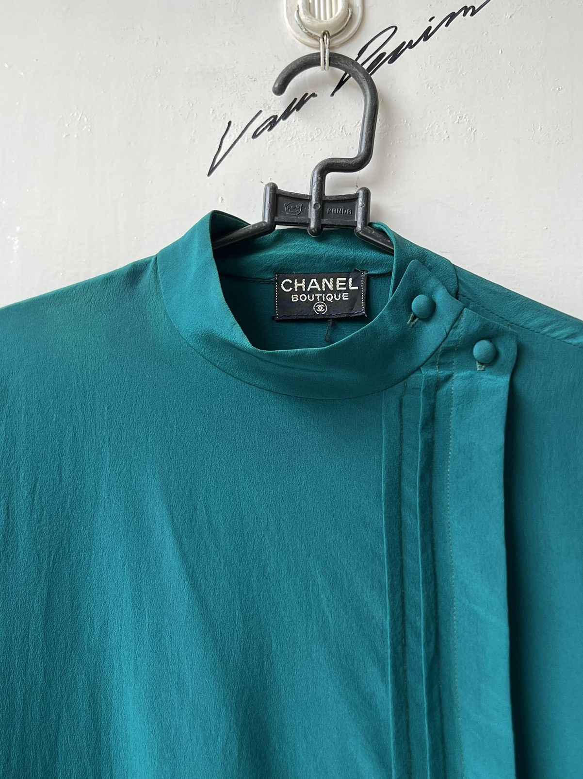 Chanel CHANEL BOUTIQUE Green Blouse Size XS / US 0-2 / IT 36-38 - 12 Thumbnail