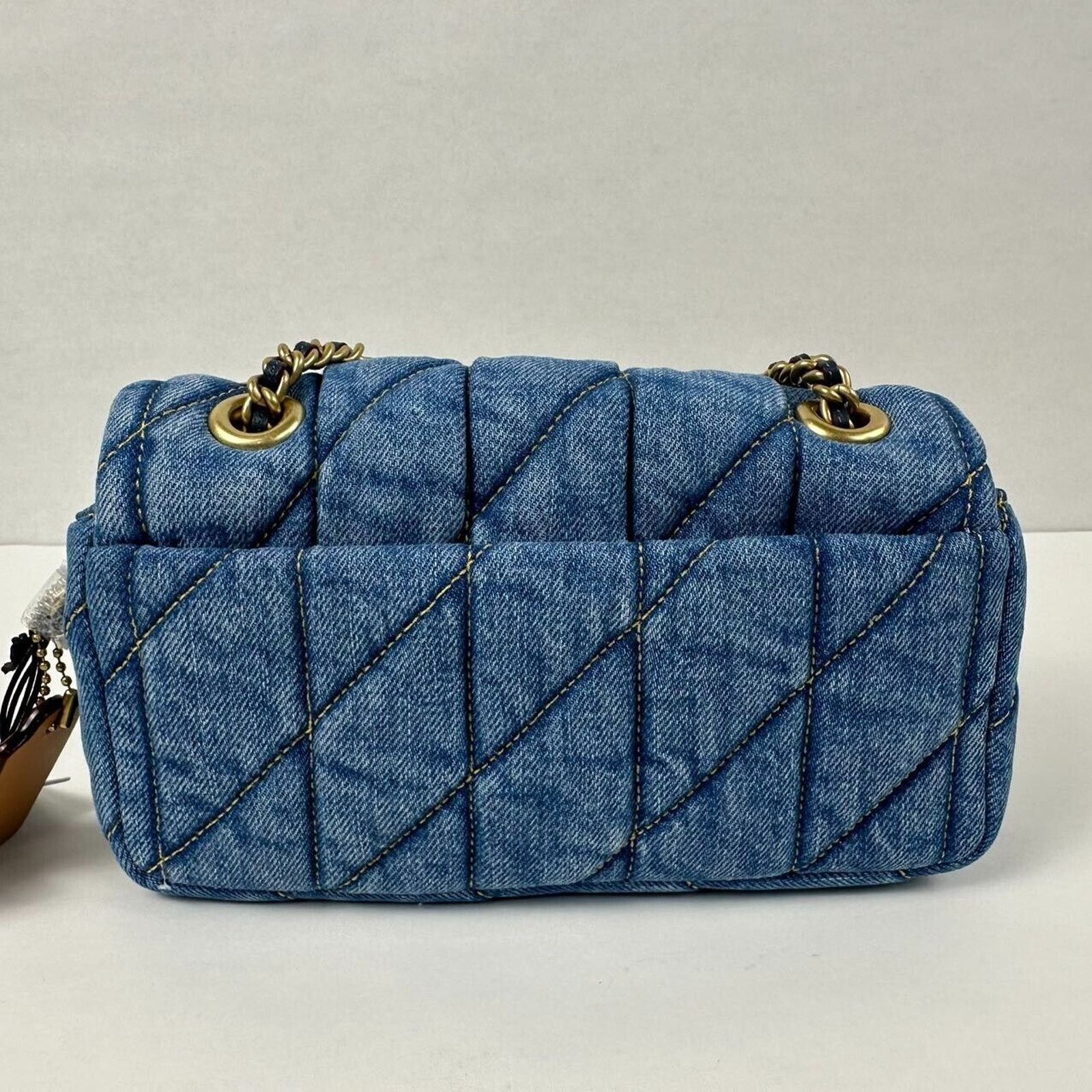 Coach Coach Tabby CR701 Denim Brass/Indigo Shoulder Bag 20 Size ONE SIZE - 8 Thumbnail