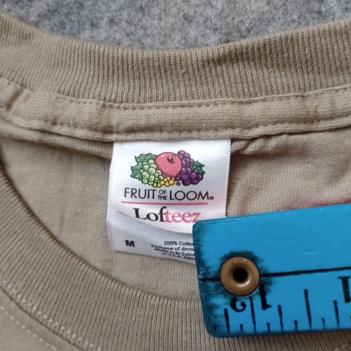 Fruit Of The Loom Las Vegas Bike Fest Mens Shirt M Beige Double Side Wings Logo 2011 Short Sleeve Size US M / EU 48-50 / 2 - 3 Thumbnail