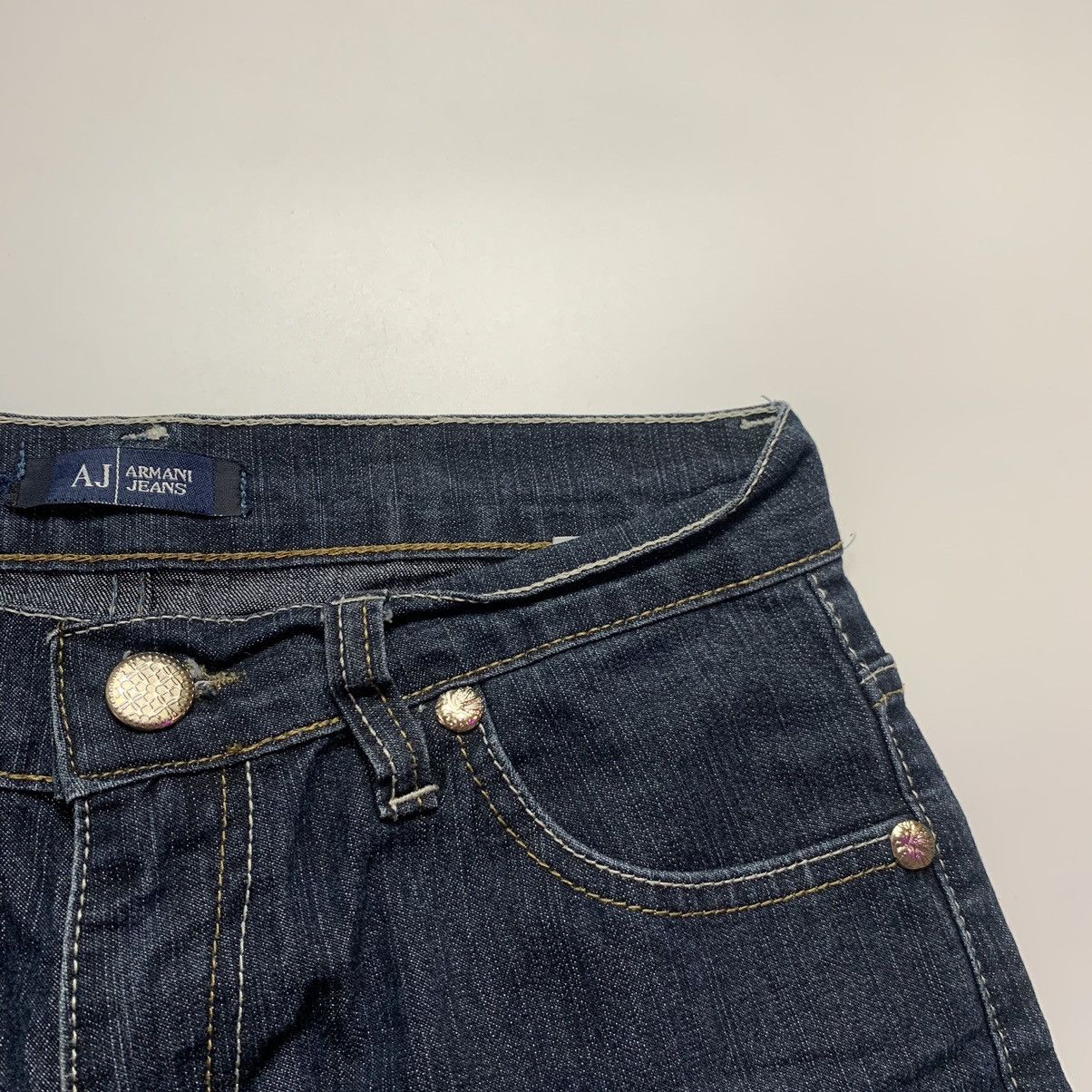 Other Armani Wash Flared Jeans Bootcut Denim rhinestones Size 28" / US 6 / IT 42 - 11 Thumbnail