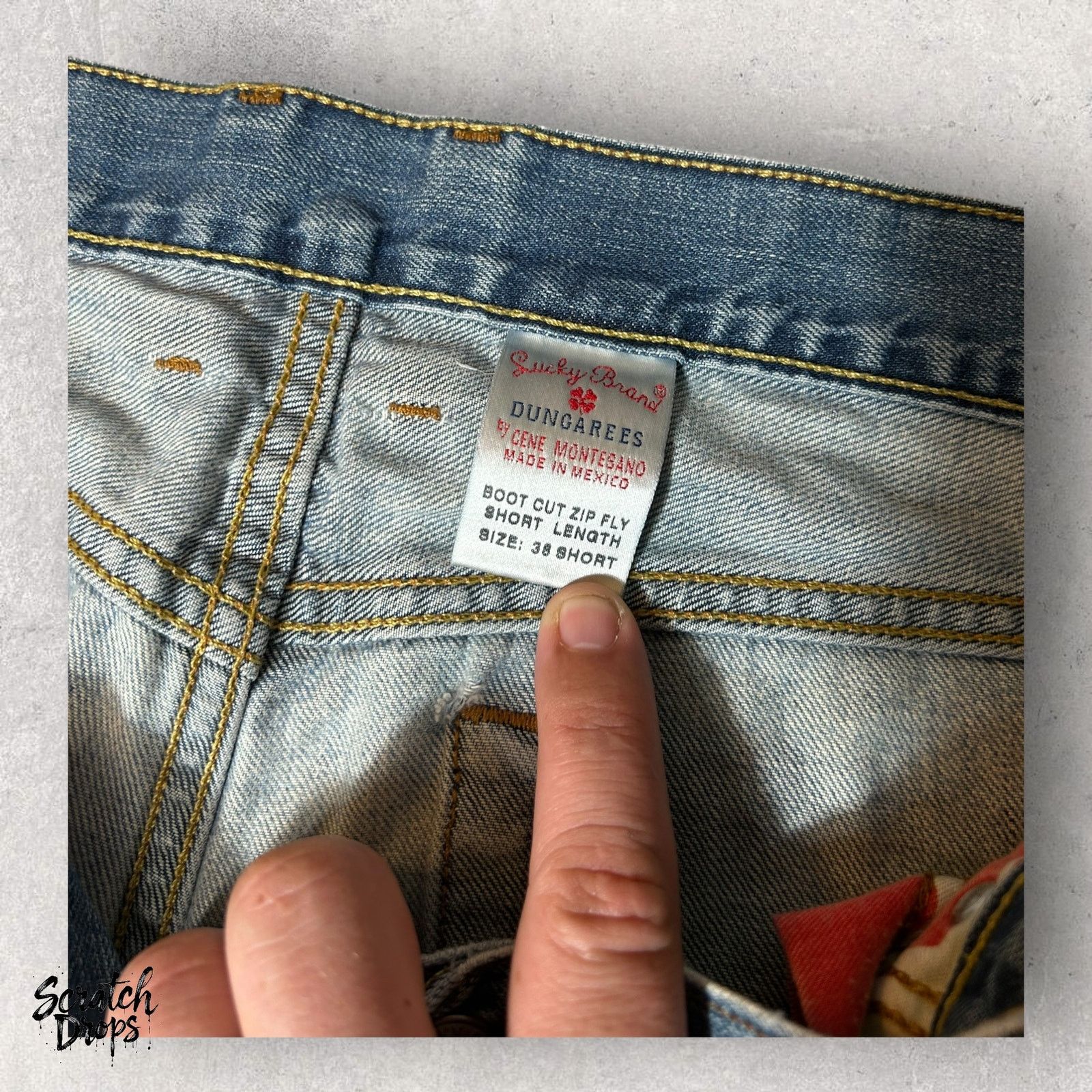 Lucky Brand VTG Lucky Brand Dungarees Men's Jeans Size 38 Short Denim Size US 38 / EU 54 - 4 Thumbnail