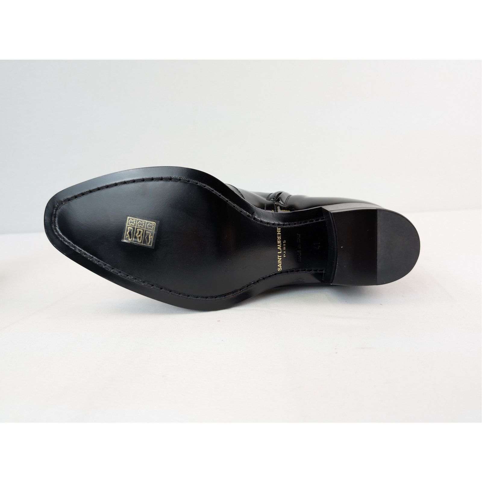 Saint Laurent Paris o1rshd1 Wyatt 40 Zip Booties Boots in Nero 41 Size US 8 / EU 41 - 11 Thumbnail
