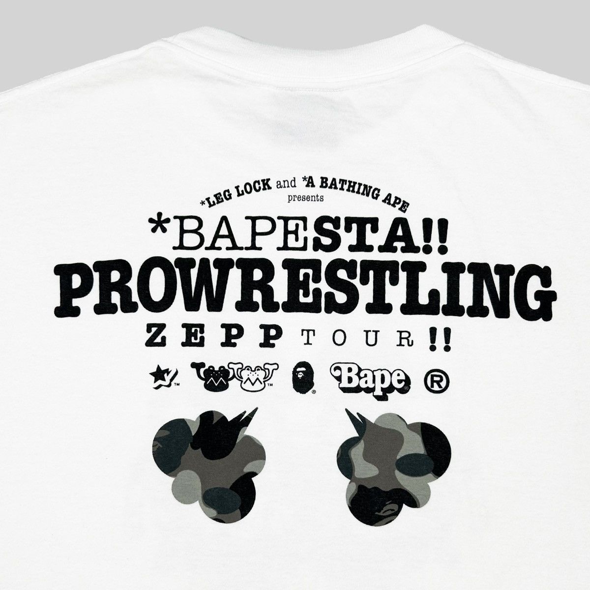Bape Bape Pro Wrestling The Ape Men Tee Size US M / EU 48-50 / 2 - 3 Thumbnail