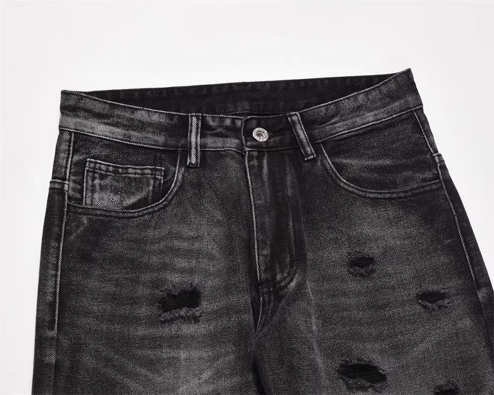 Japanese Brand × Jean Distressed washed men's retro casual ripped bootcut denim Size US 32 / EU 48 - 3 Thumbnail