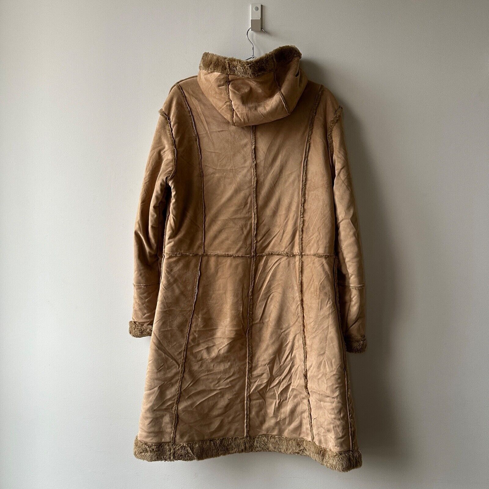 Japanese Brand Vintage Y2K Faux Shearling Long Duffle Coat 8376AC Size M / US 6-8 / IT 42-44 - 8 Thumbnail