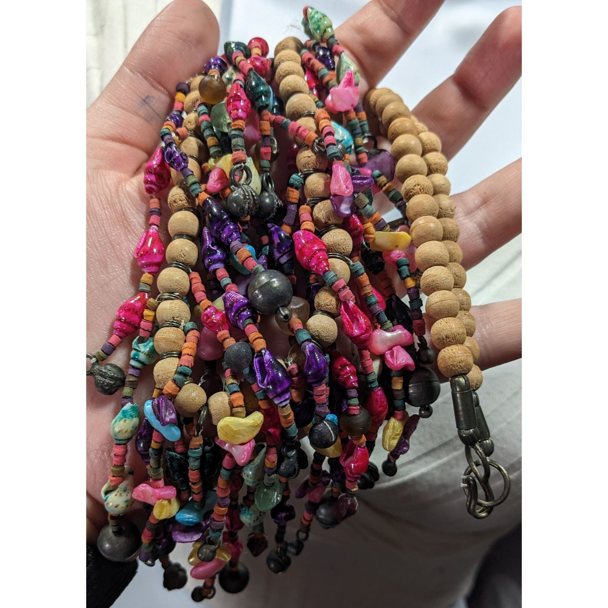 Other Vintage Mermaidcore Rainbow Artisan Crafted Wood And Shell F Size ONE SIZE - 3 Thumbnail