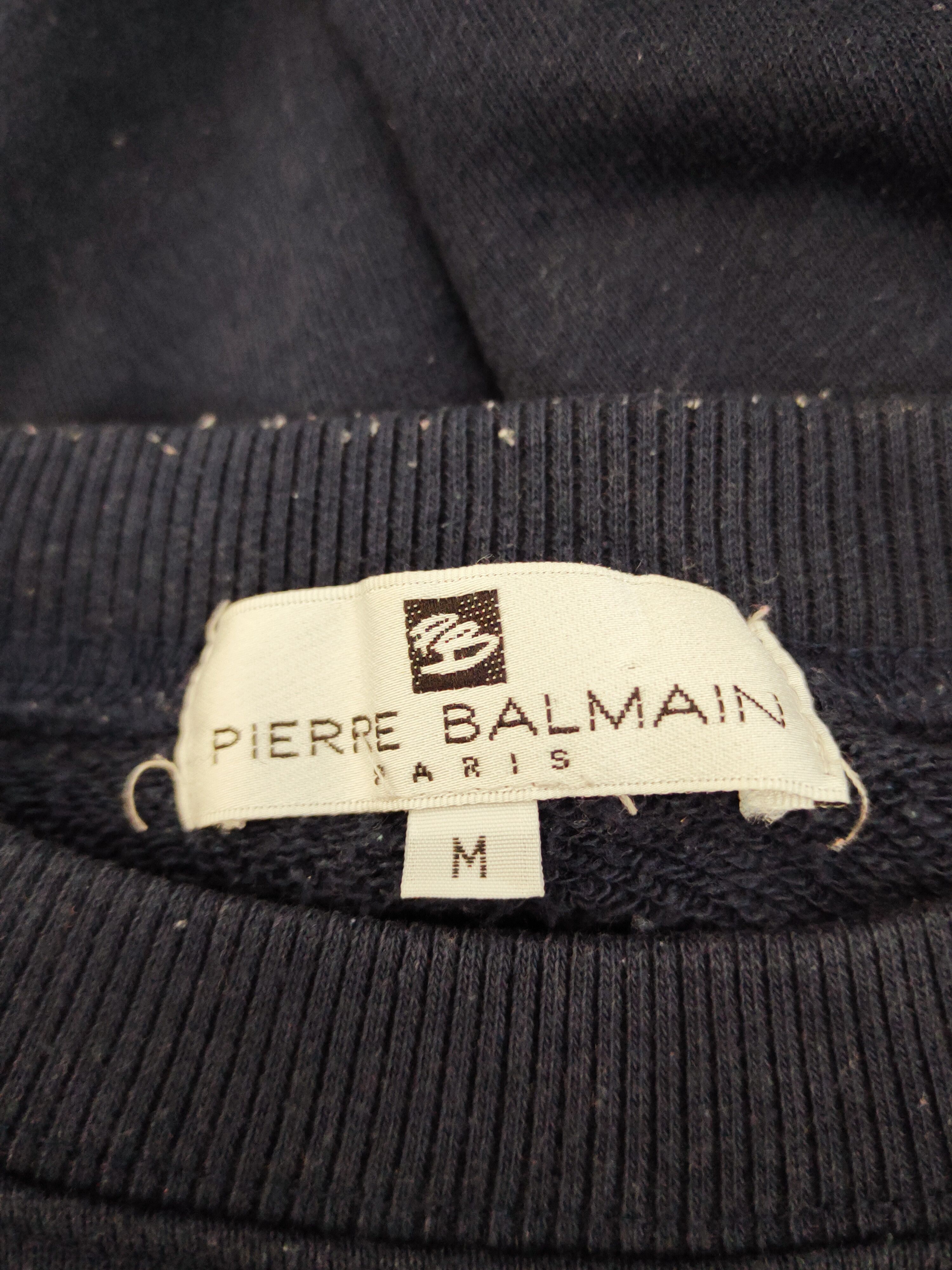 Pierre Balmain × Vintage Pierre Balmain Navy Sweatshirts (Vintage cool stuff) Size US M / EU 48-50 / 2 - 11 Thumbnail