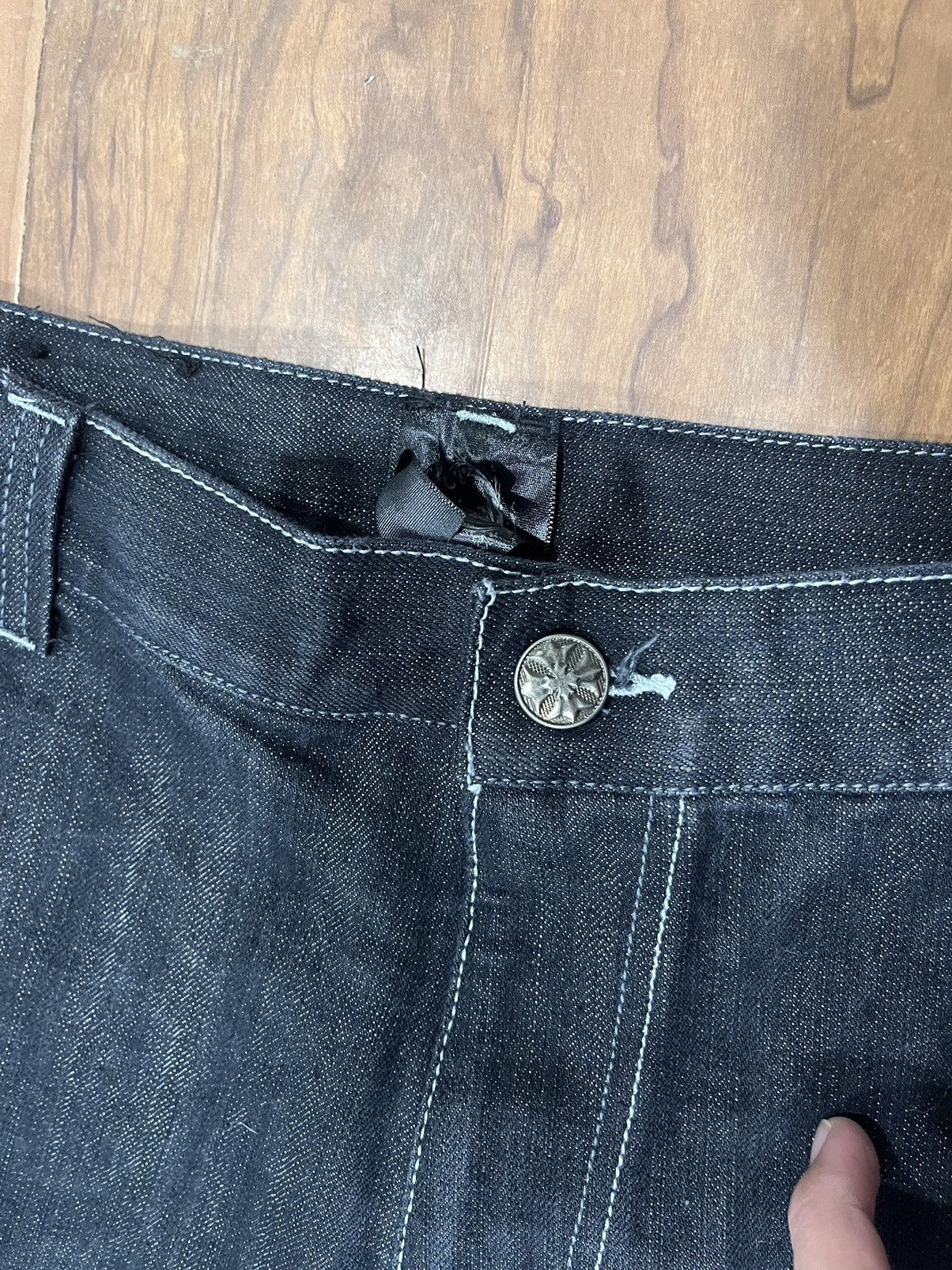 JNCO Vintage Y2K Raw Blue Baggy Jeans Shorts Size 44 Southpole Size US 44 / EU 60 - 3 Thumbnail