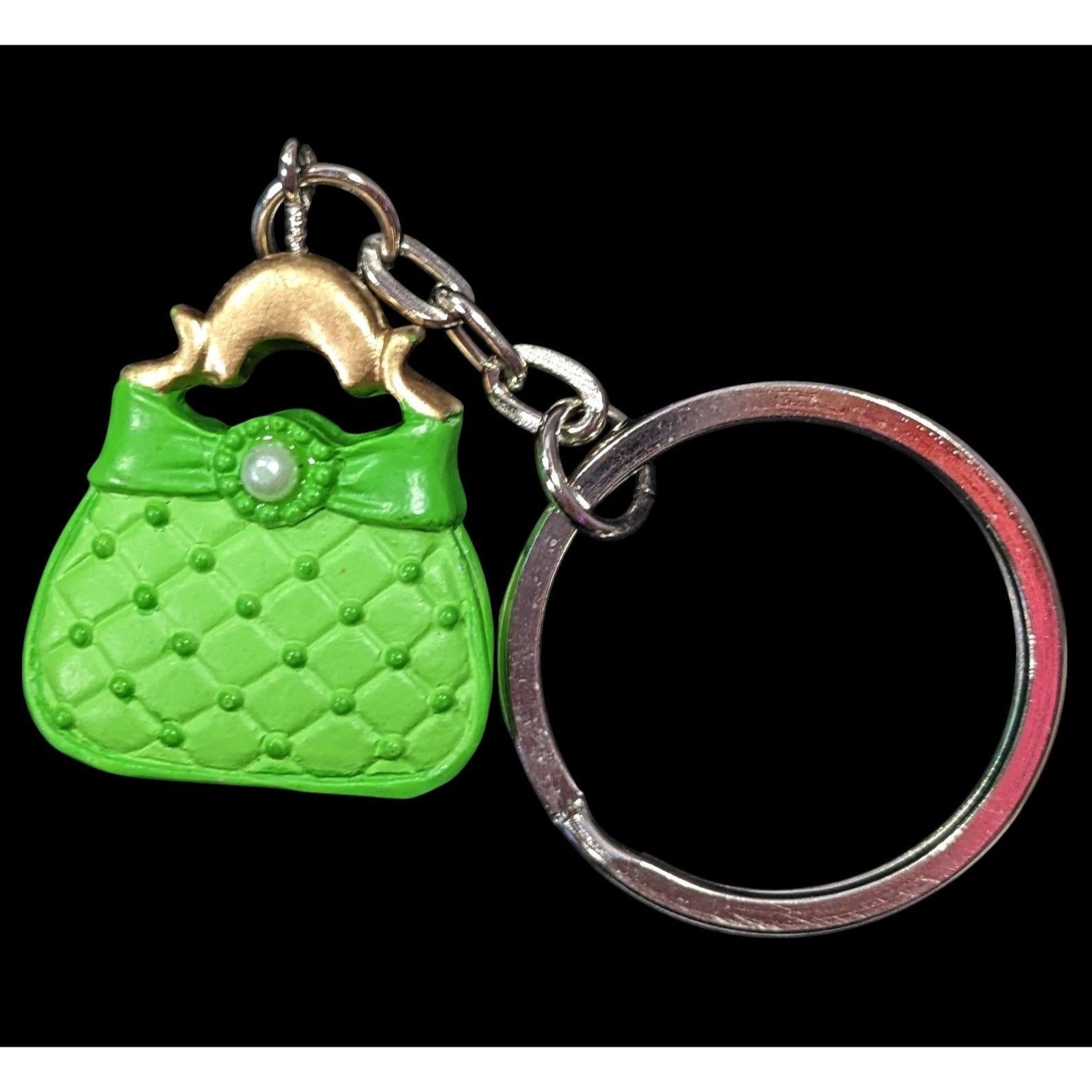 Other Retro Coquette Green Purse Shaped Keychain Size ONE SIZE - 2 Thumbnail