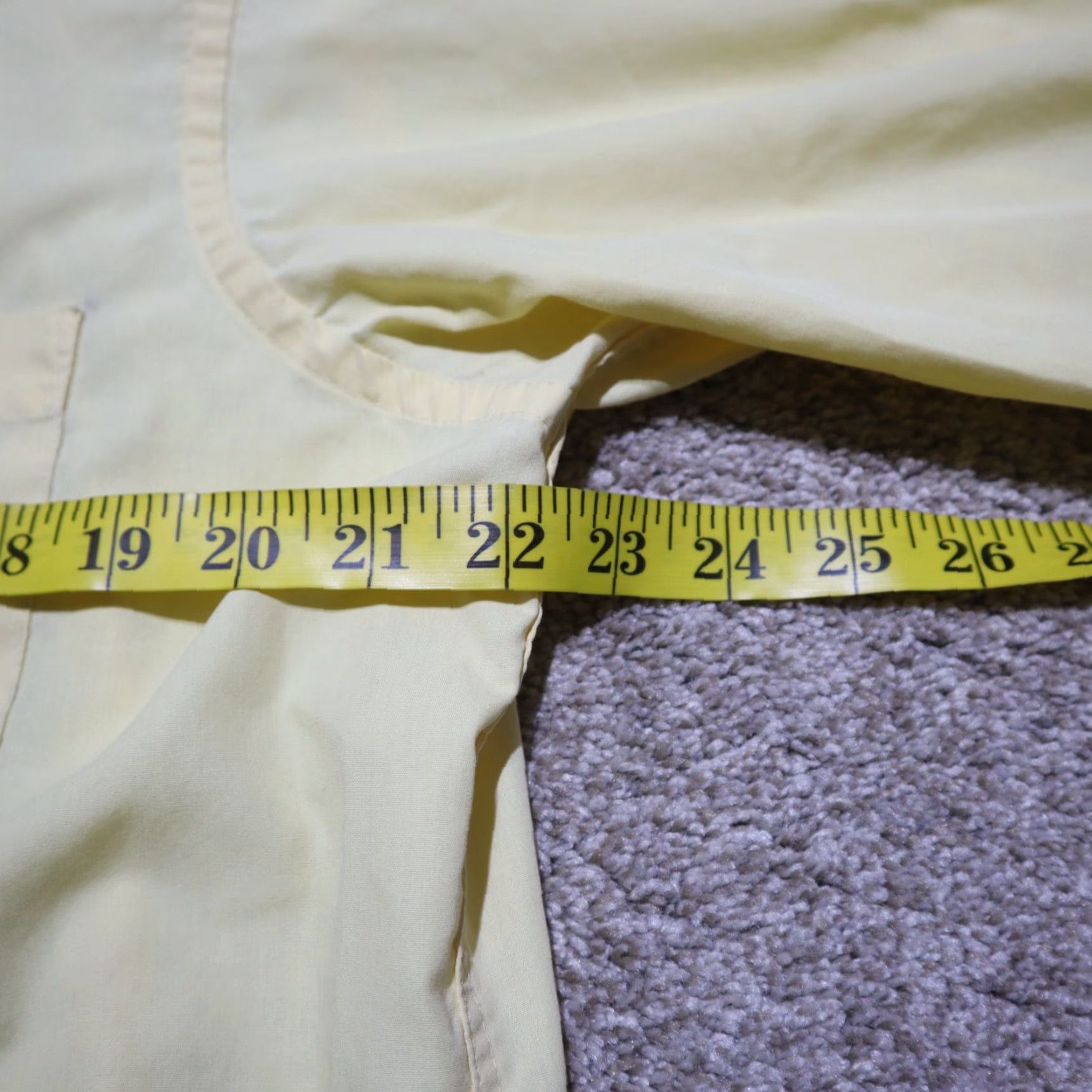 Izod IZOD Shirt Yellow Adult Mens 16.5 32/33 Button-Up Long Sleeve Collared Casual Colorful Modern Poplin Size US L / EU 52-54 / 3 - 5 Thumbnail