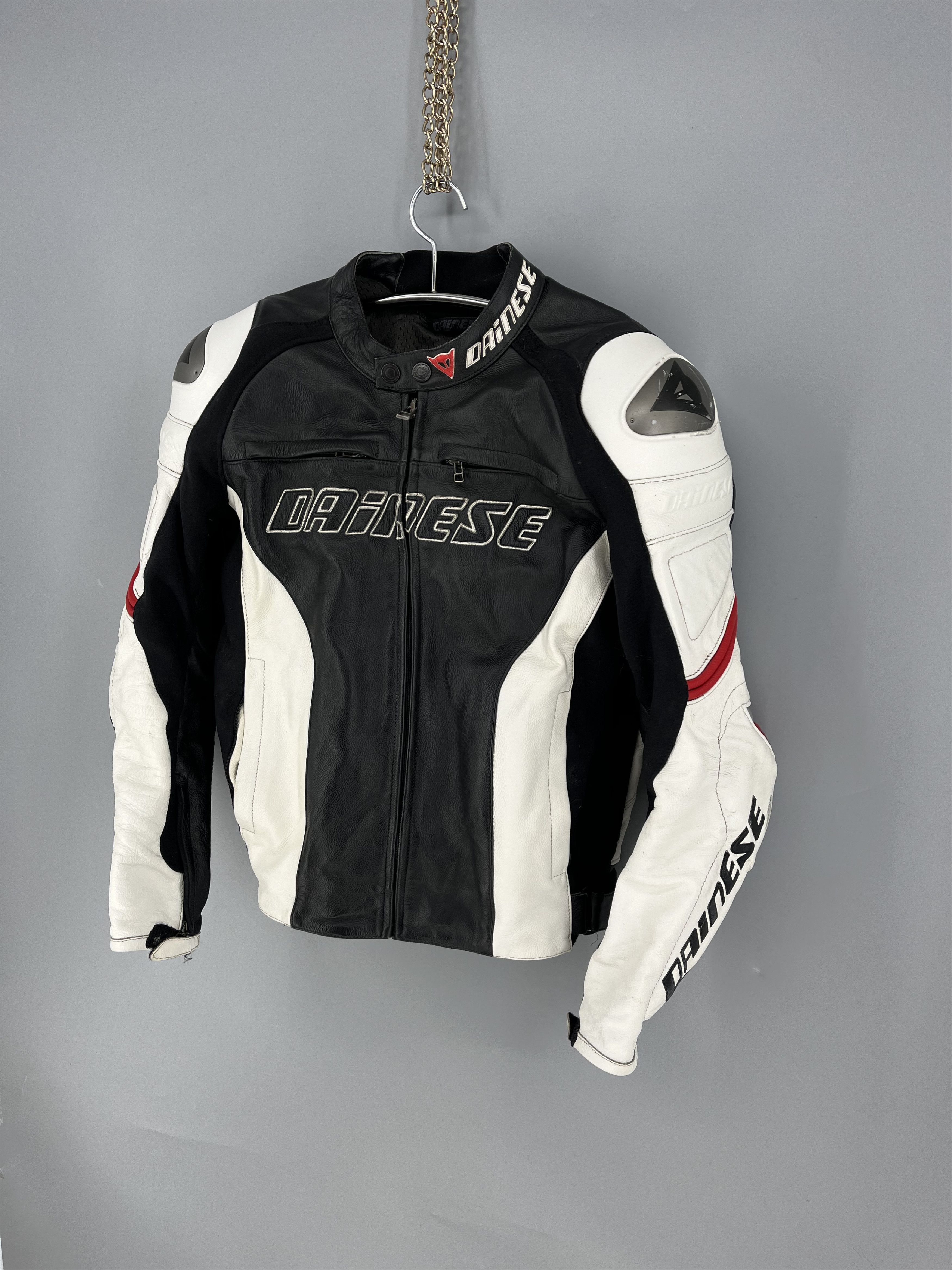 Leather Dainese Racing 3 Leather Perforated Motorcycle Jacket Size US L / EU 52-54 / 3 - 3 Thumbnail