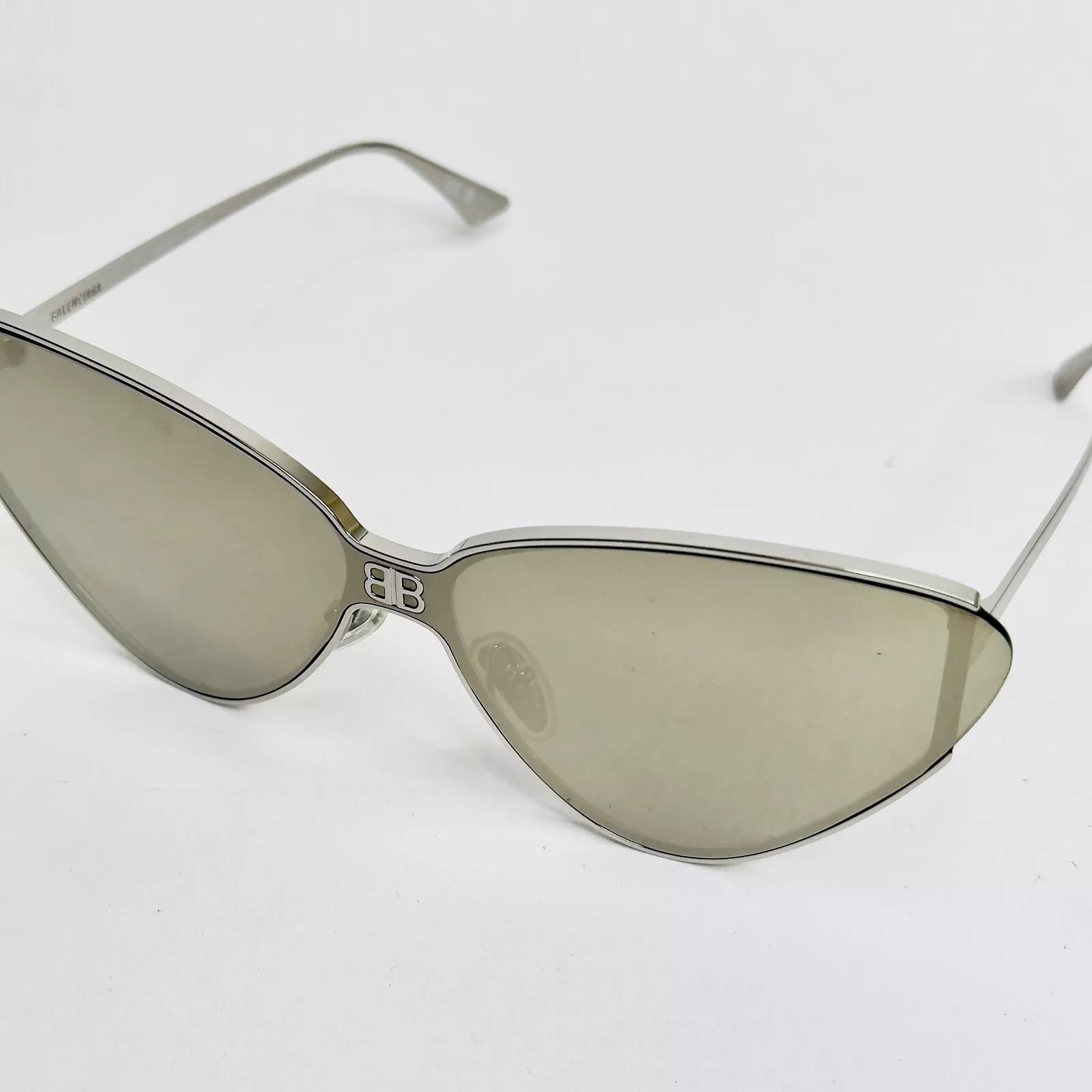 Balenciaga BALENCIAGA SHIELD 2.0 0191 Metal Silver Pale BB0191S 005 Size ONE SIZE - 3 Thumbnail