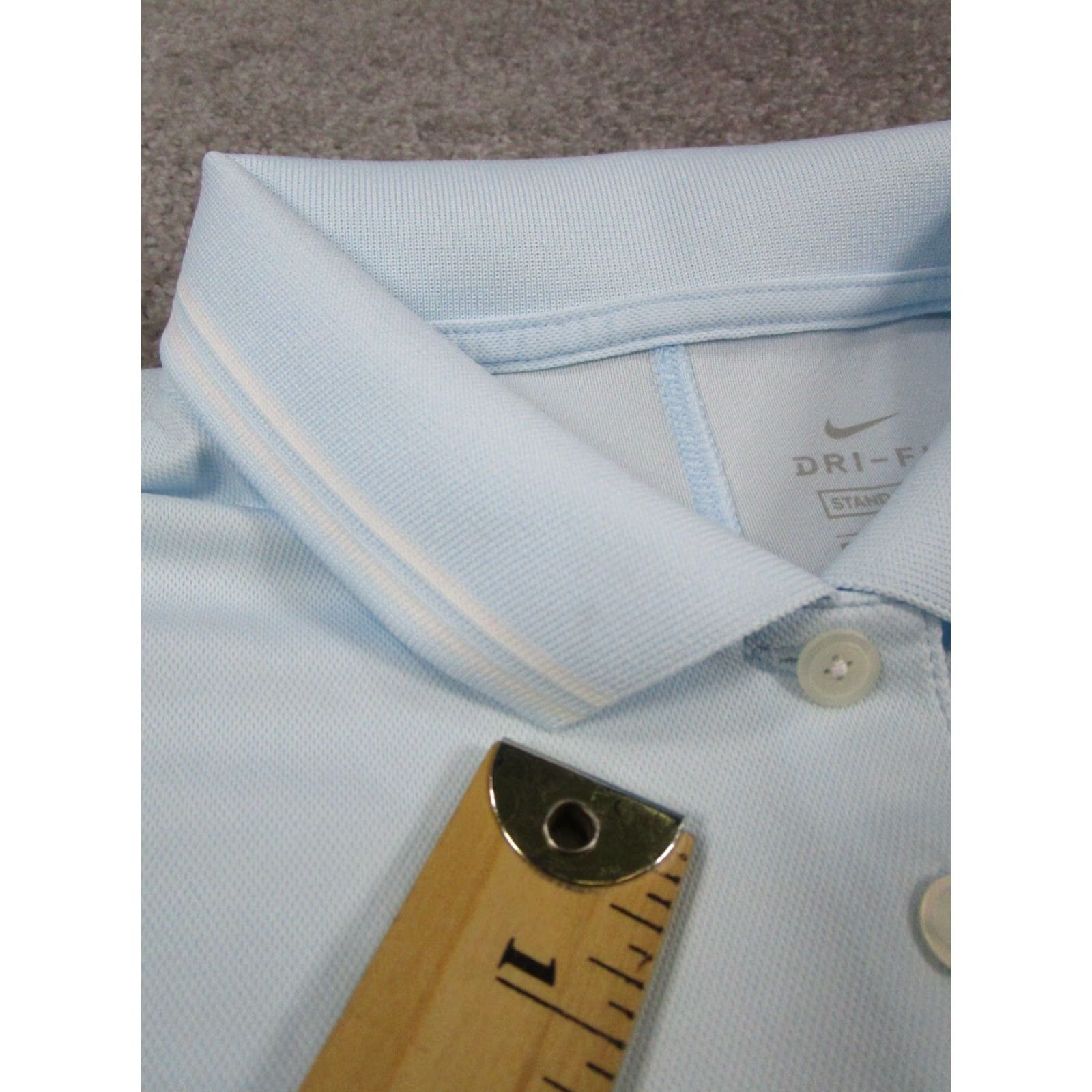 Nike Womens Nike Polo Shirt Large Blue Golf Size L / US 10 / IT 46 - 5 Thumbnail