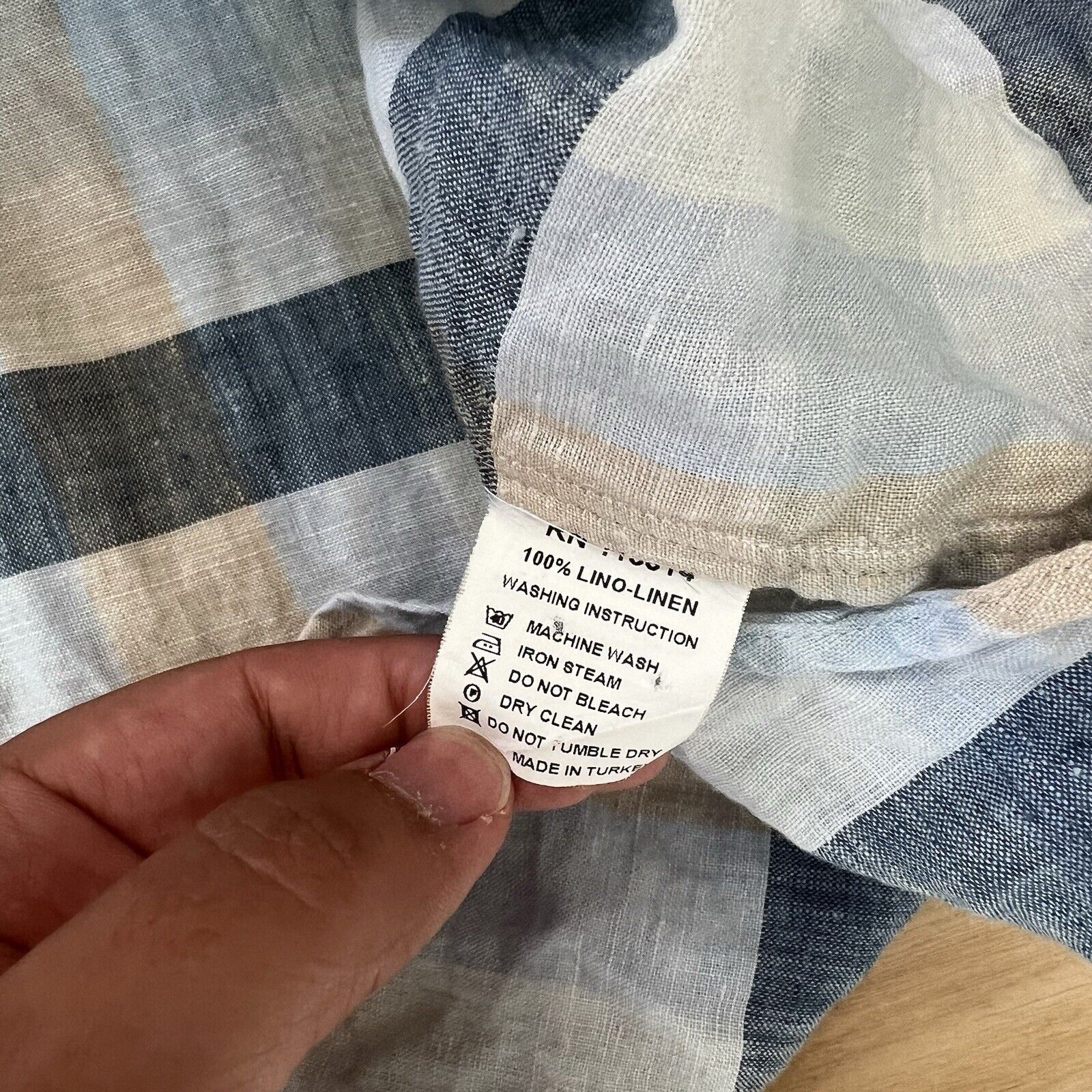 Billy Reid Billy Reid Linen Shirt 2XL Blue Check Collared Button Up Size US XXL / EU 58 / 5 - 6 Thumbnail