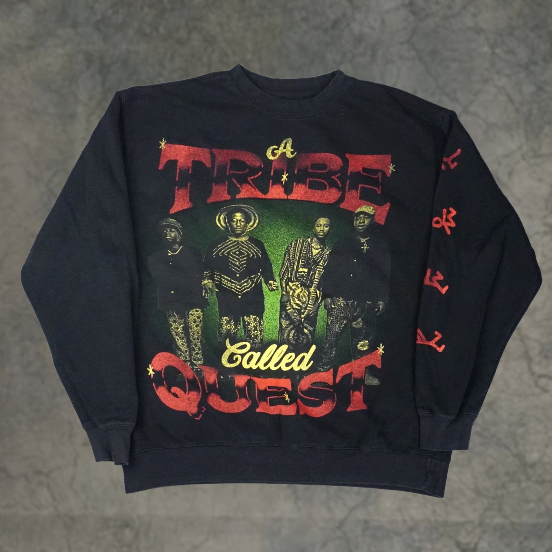 Quest A Tribe Called Quest Queens Side Mens 2XL Black Long Sleeve Pullover Sweatshirt Size US XXL / EU 58 / 5 - 1 Thumbnail