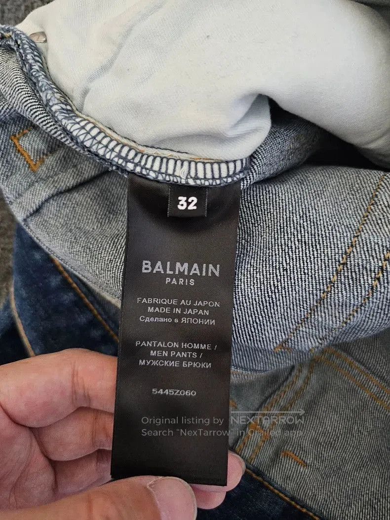 Balmain Balmain Moto Denim Jeans Altered Hem. Size US 32 / EU 48 - 6 Thumbnail