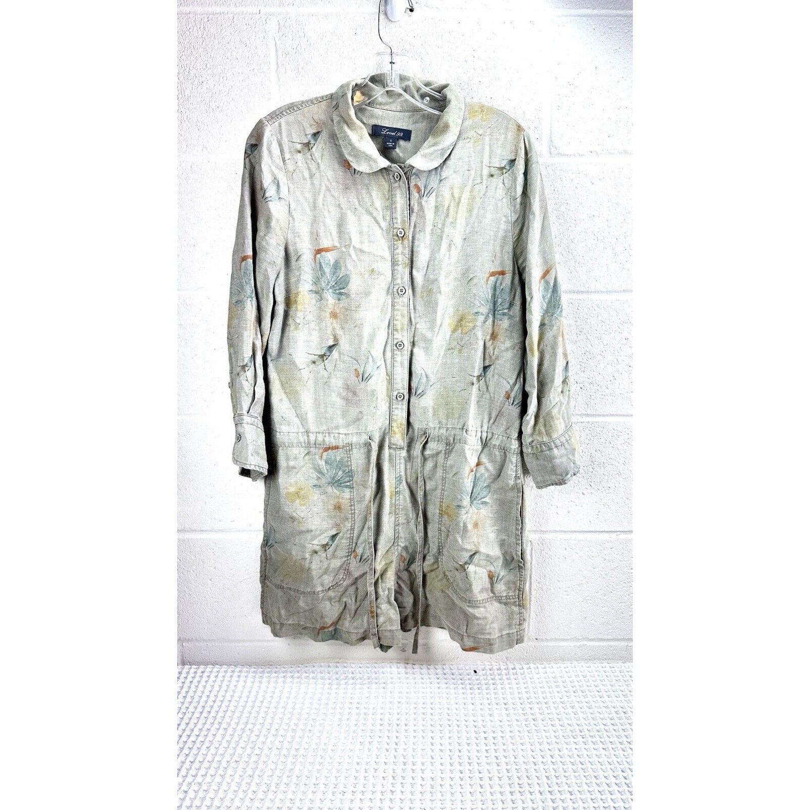 Anthropologie Anthropologie Level 99 light Green Floral romper Jumpsuit S Size 27" / US 4 / IT 40 - 1 Thumbnail