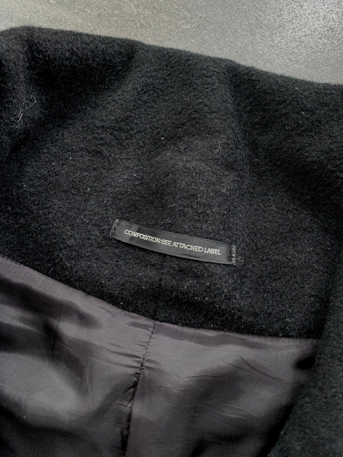 Yohji Yamamoto FREE TAX! Cashmere Blend Wide Collar Coat Size US L / EU 52-54 / 3 - 7 Thumbnail